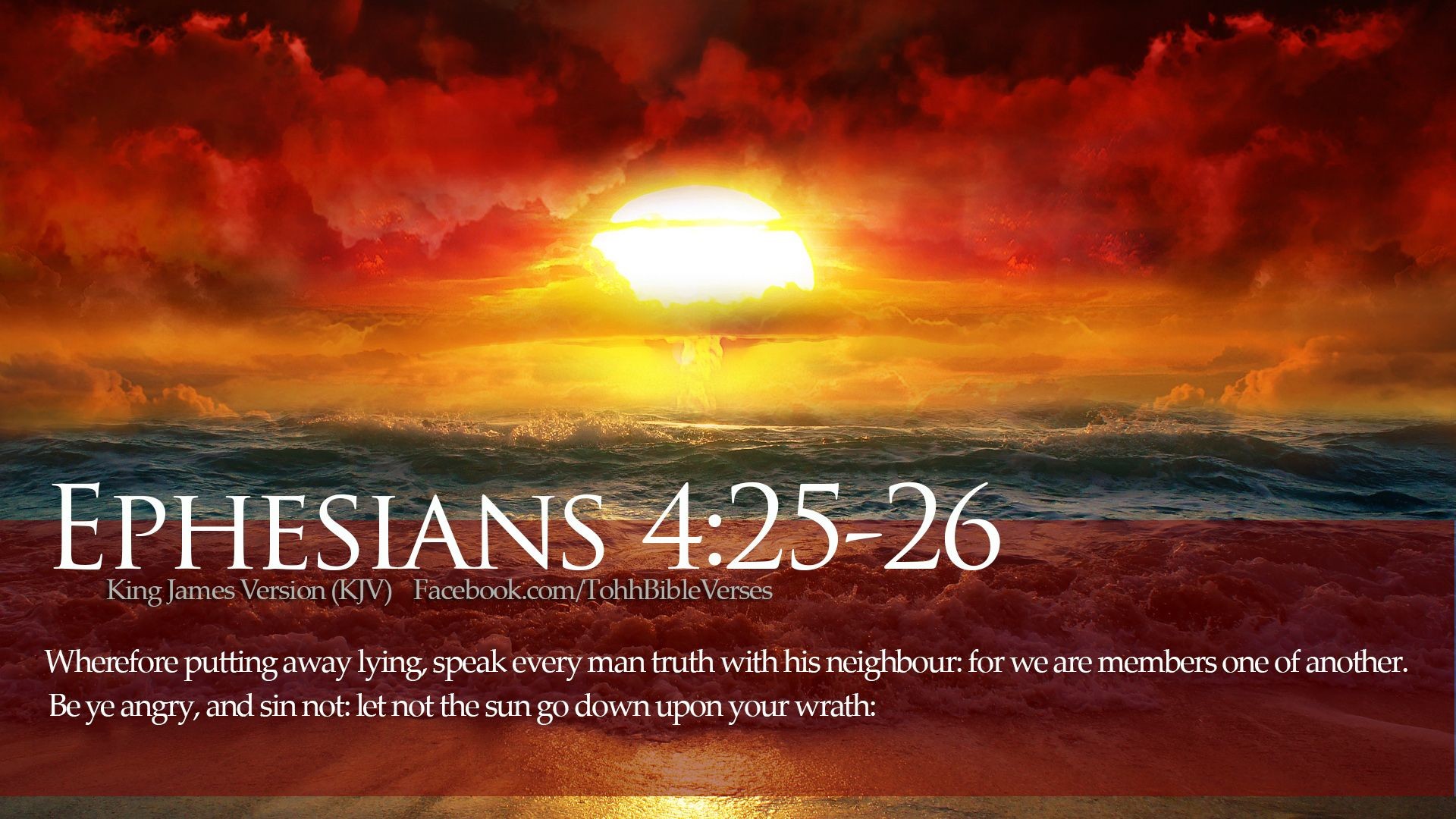 1920x1080 Ephesians 4:25-26 - Sin Not Wallpaper - Christian Wallpapers and .