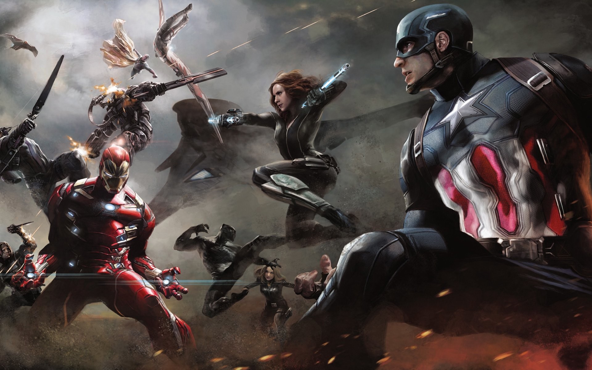 1920x1200 Movie - Captain America: Civil War Sharon Carter Hawkeye Black Panther ( Marvel Comics)