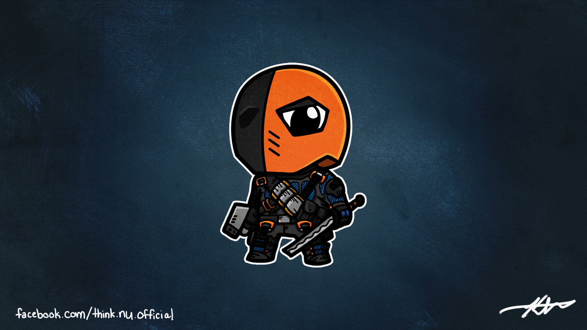 1920x1080 A while back I sketched out Deathstroke. Here's the finished version as  promised.