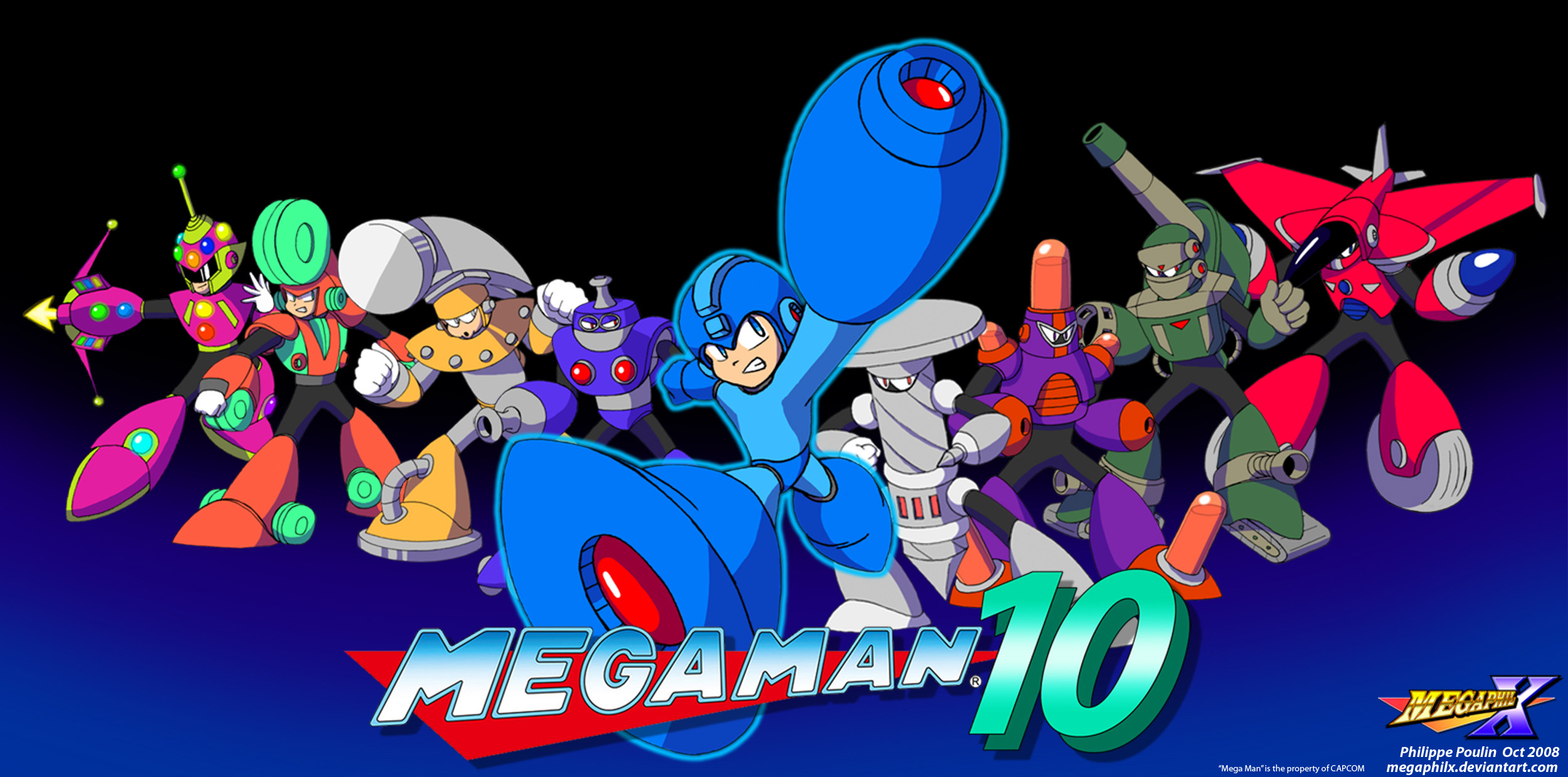 2500x1240 Megaman Unlimited started off as art I remade of my Robot Master designs I  made as a child and ...