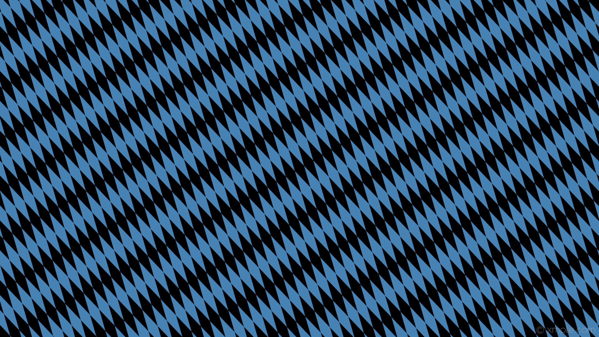 1920x1080 wallpaper rhombus lozenge black diamond blue steel blue #000000 #4682b4  120Â° 140px 34px