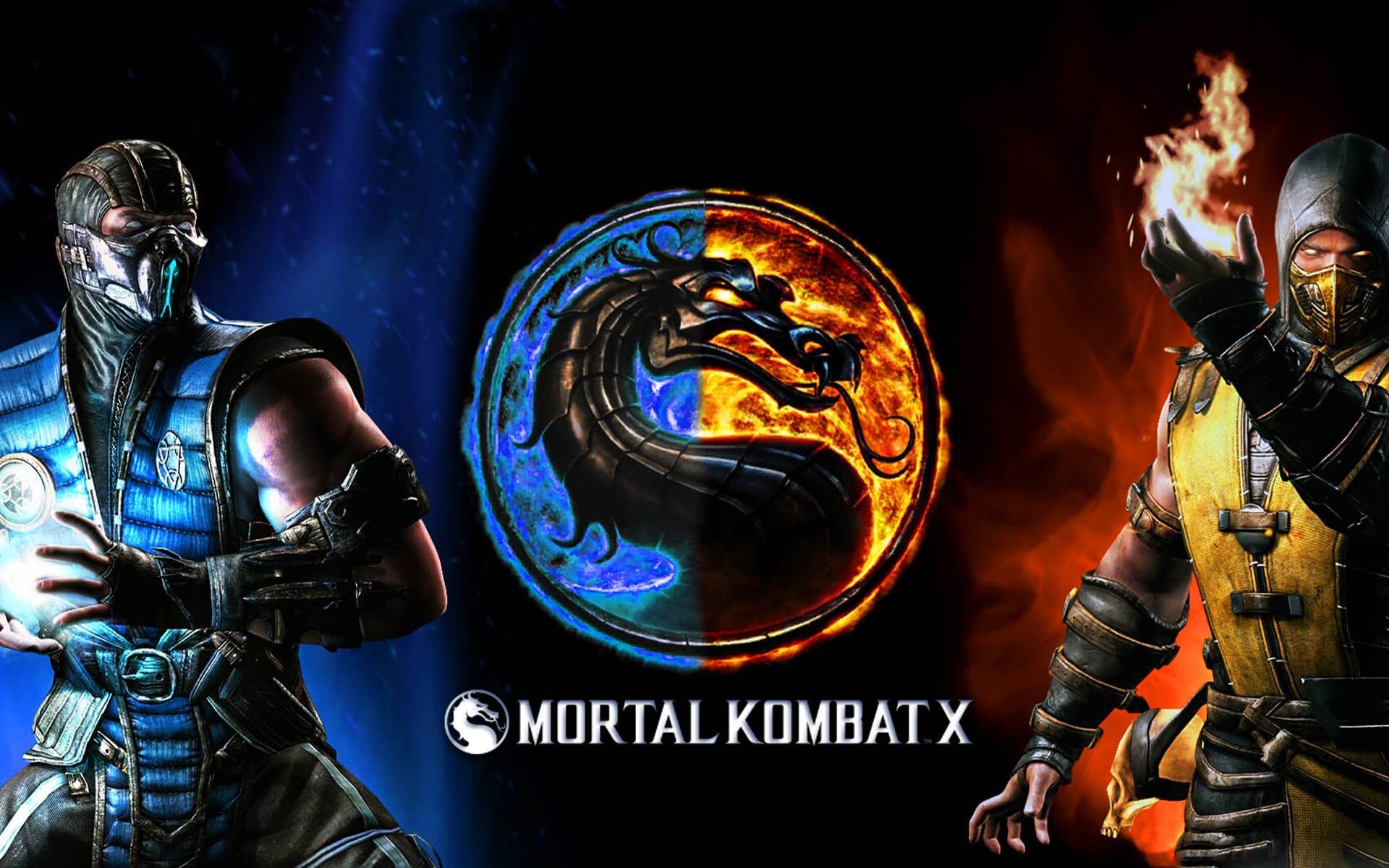 1920x1200 Mortal Kombat X SubZero vs Scorpion Finish Him Wallpaper