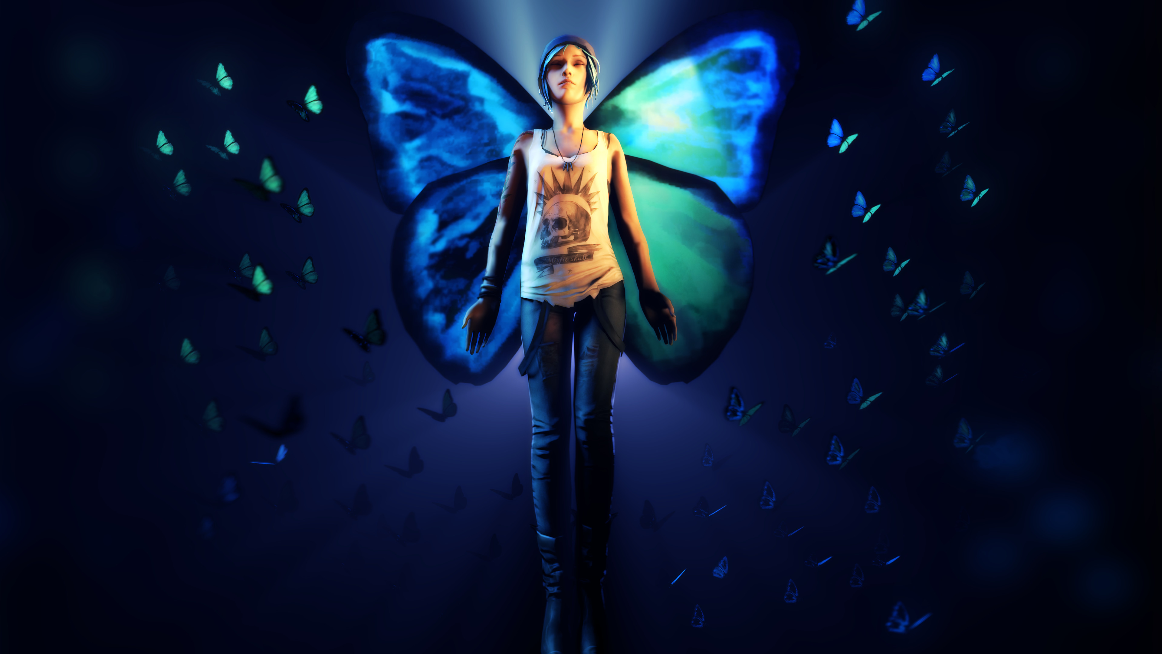 3840x2160 General  Life Is Strange Chloe Price video games butterfly