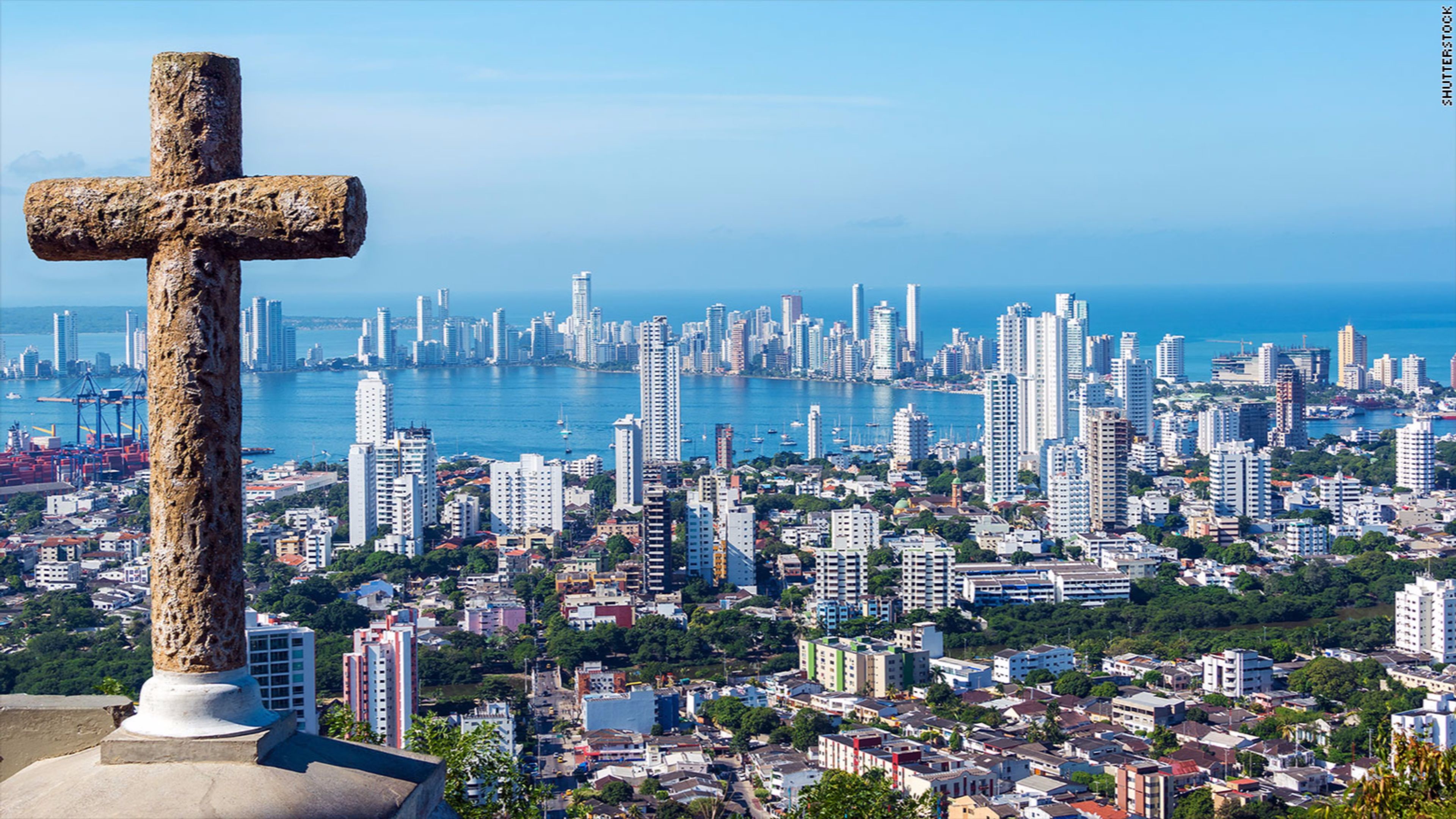 3840x2160 Overhead Views Cartagena Colombia 4K Wallpaper