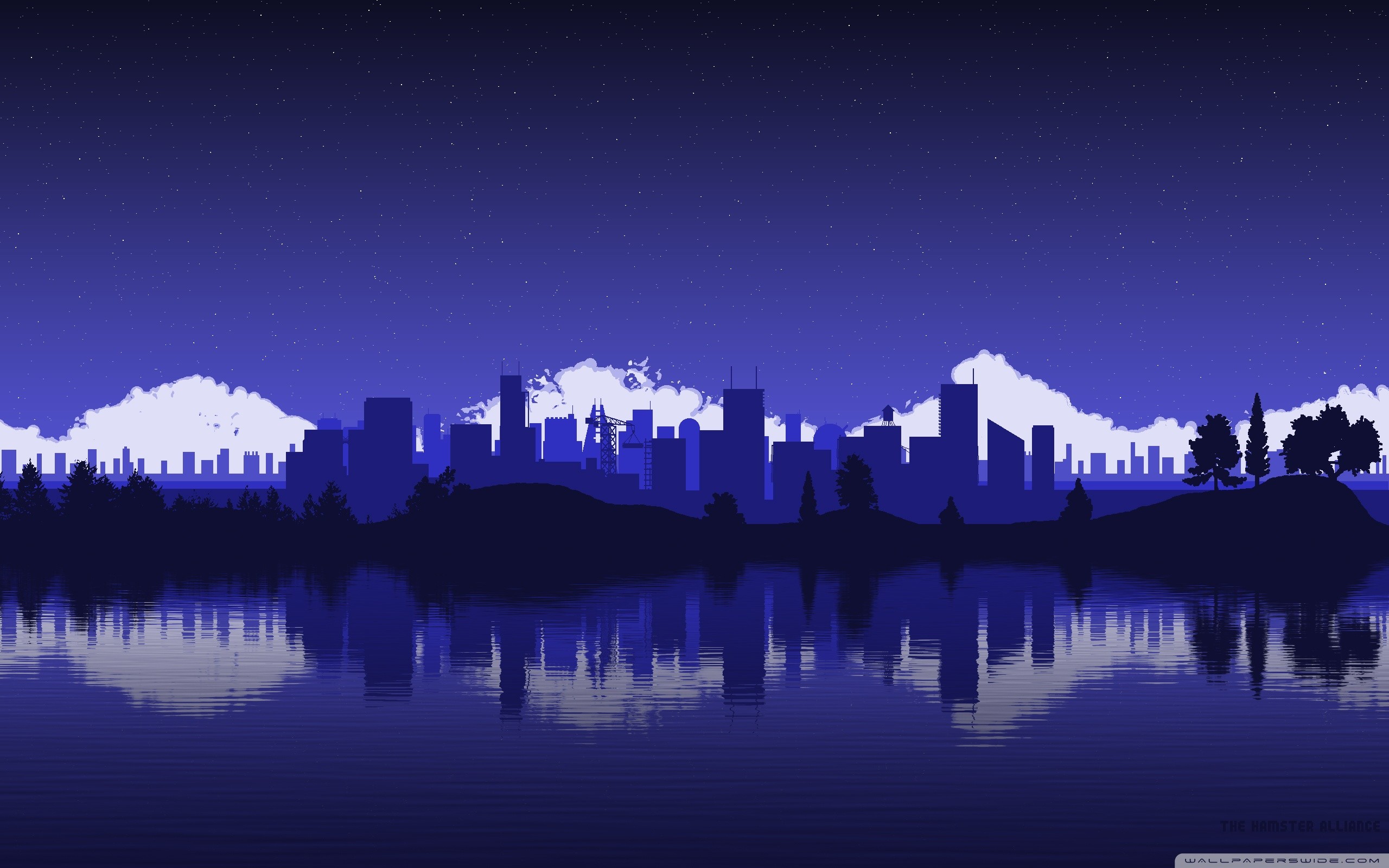 2560x1600 ... city skyline silhouette hd desktop wallpaper high definition ...