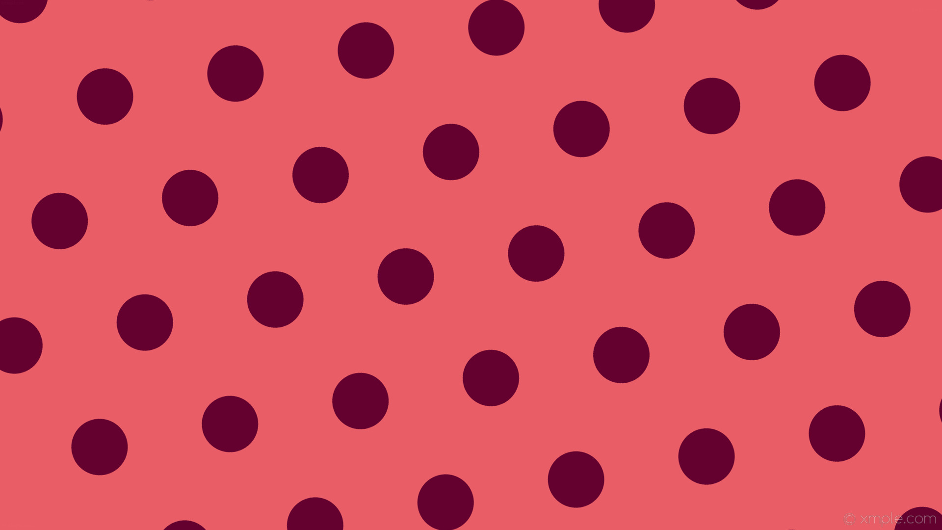 1920x1080 wallpaper red pink polka dots hexagon dark pink #e95e66 #65012f diagonal  10Â° 115px