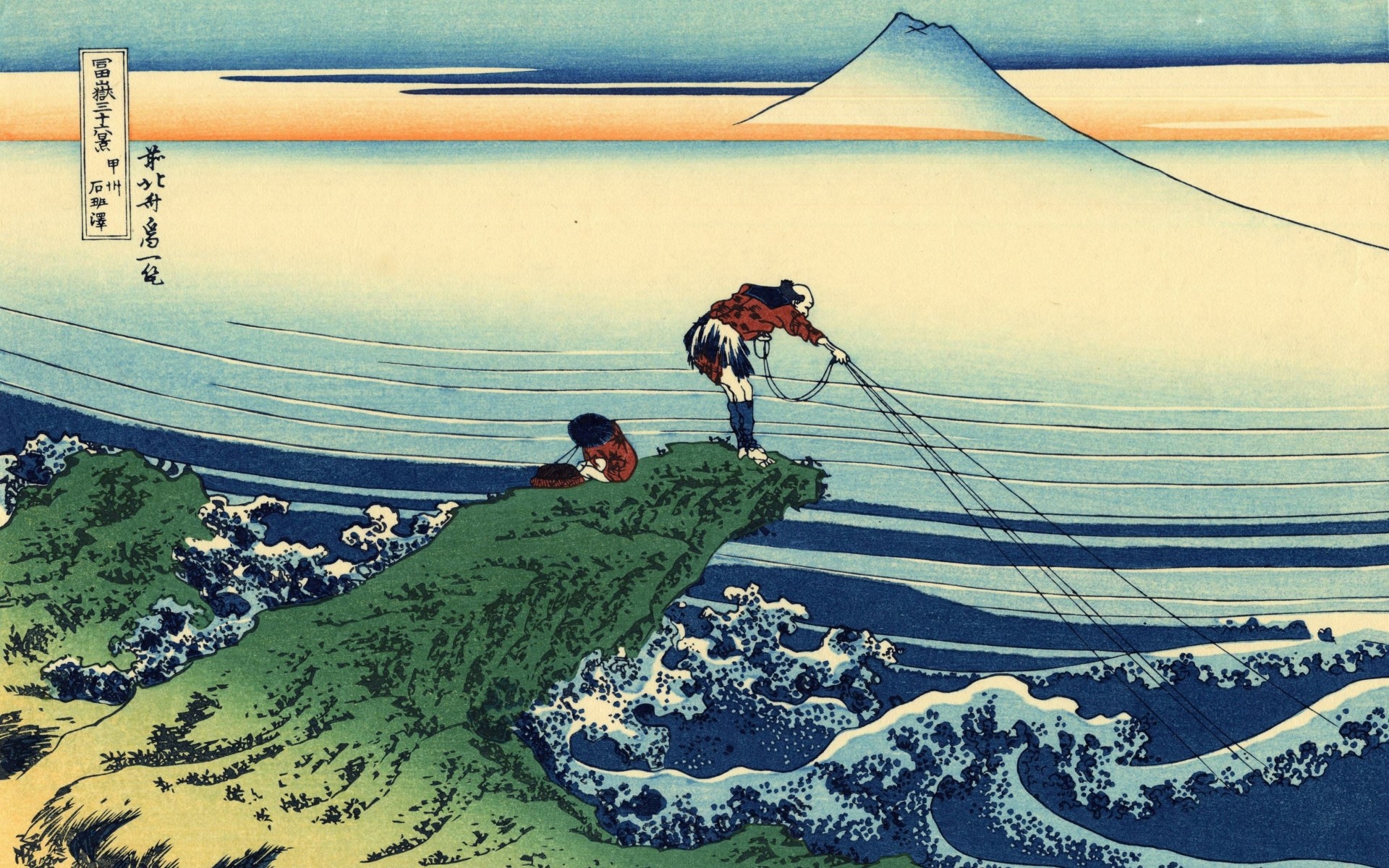 1920x1200 katsushika-hokusai-thirtysix-views-of-mount-fuji-wallpaper.jpg (1920Ã1200)  | Hokusai | Pinterest