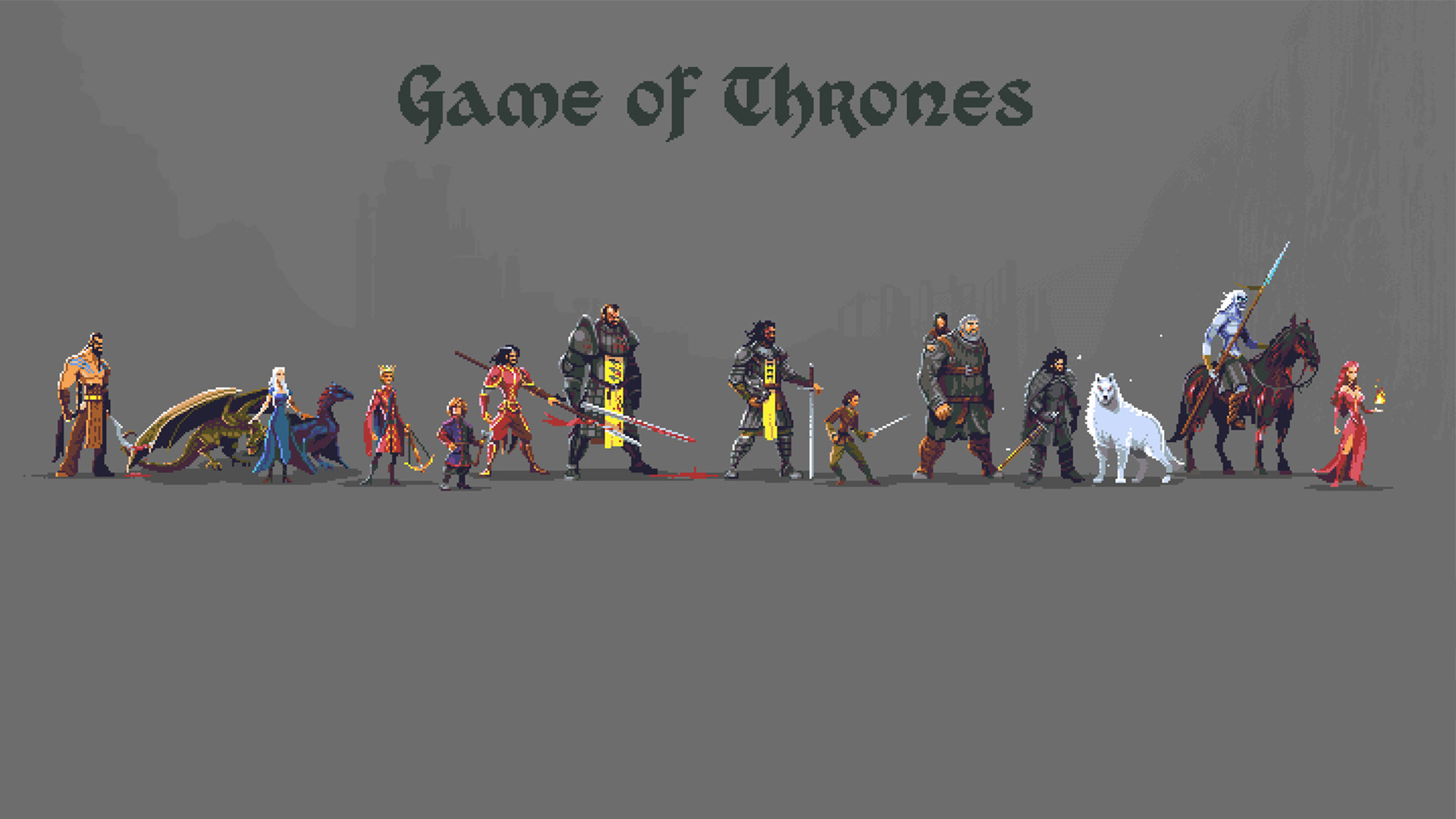 1920x1080 Game of Thrones Pixel art [] ...