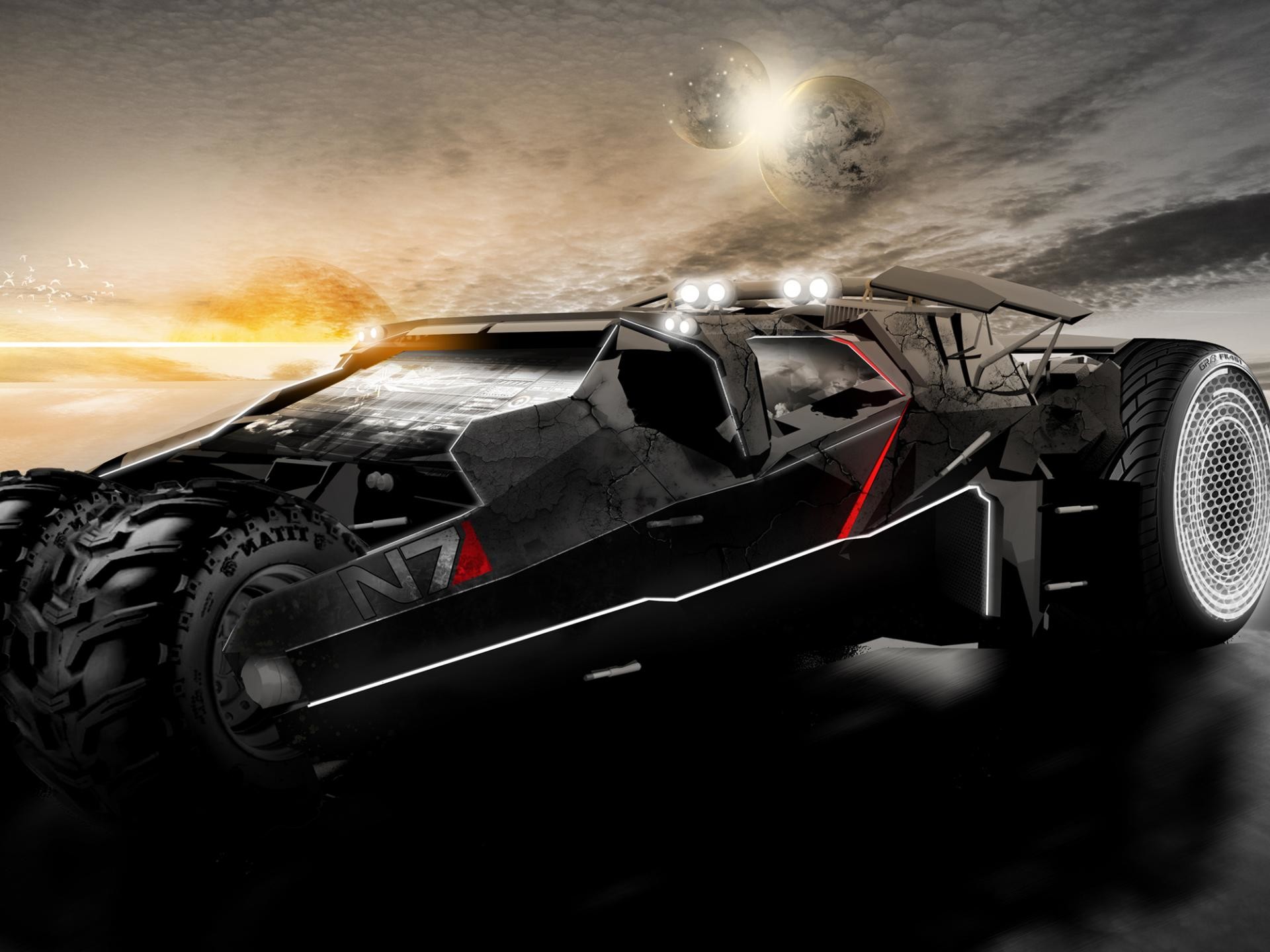 1920x1440 Mass Effect N7 Car Wallpaper size available for downloads