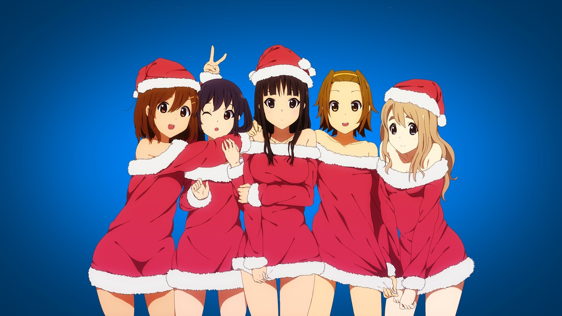 1920x1080 Hot Anime Christmas HD Wallpaper Desktop Background