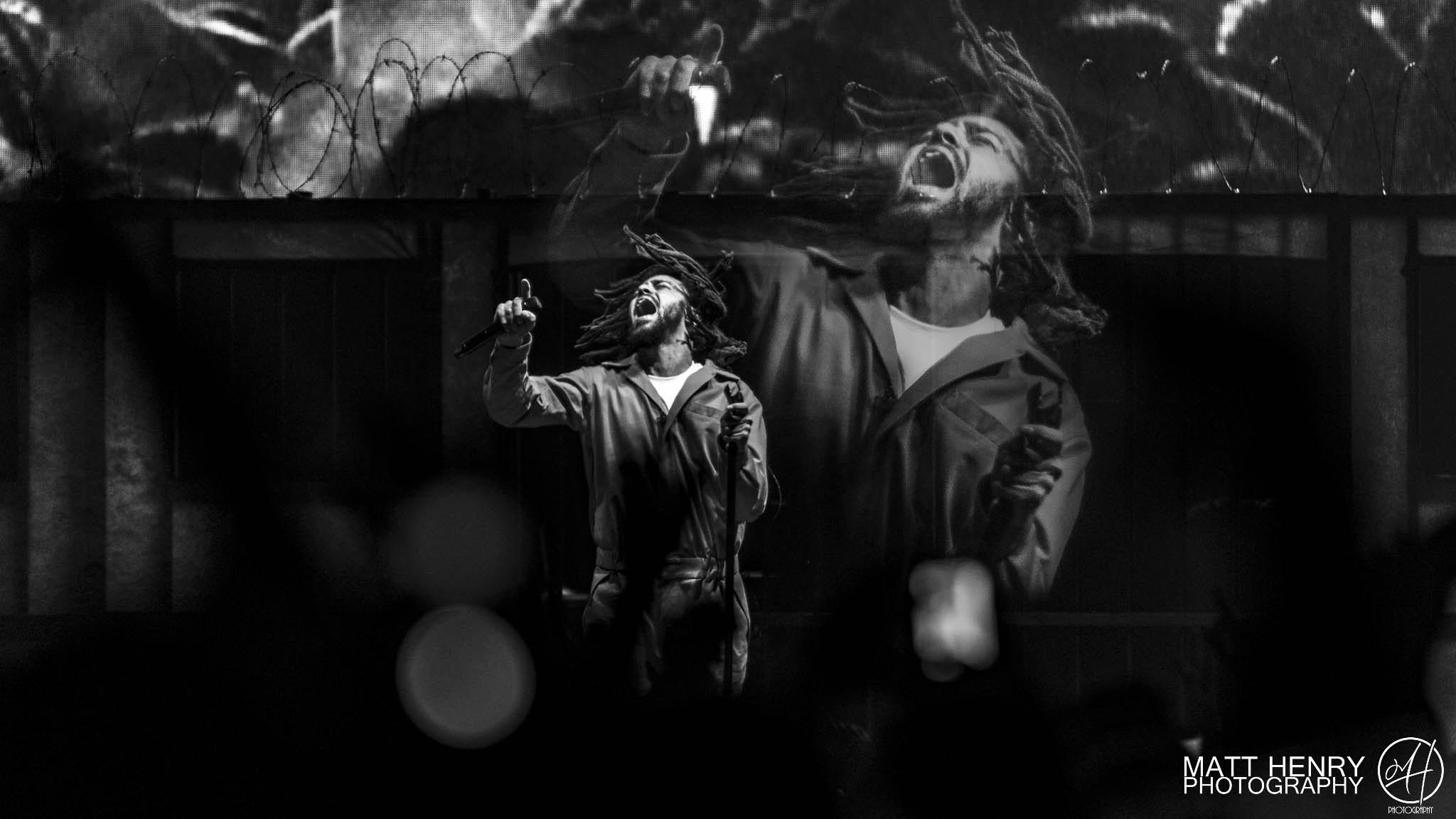 2048x1152 J. Cole performing live in Auckland, New Zealand, 2017. Image By Matt