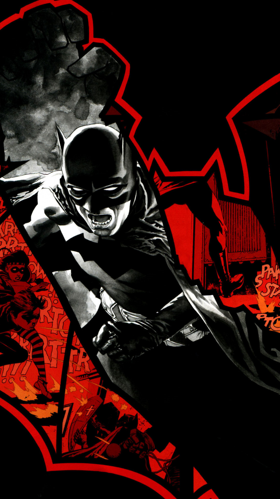 1080x1920 Supervillain, Darkness, Illustration, Superhero, Comics Wallpaper in   Resolution