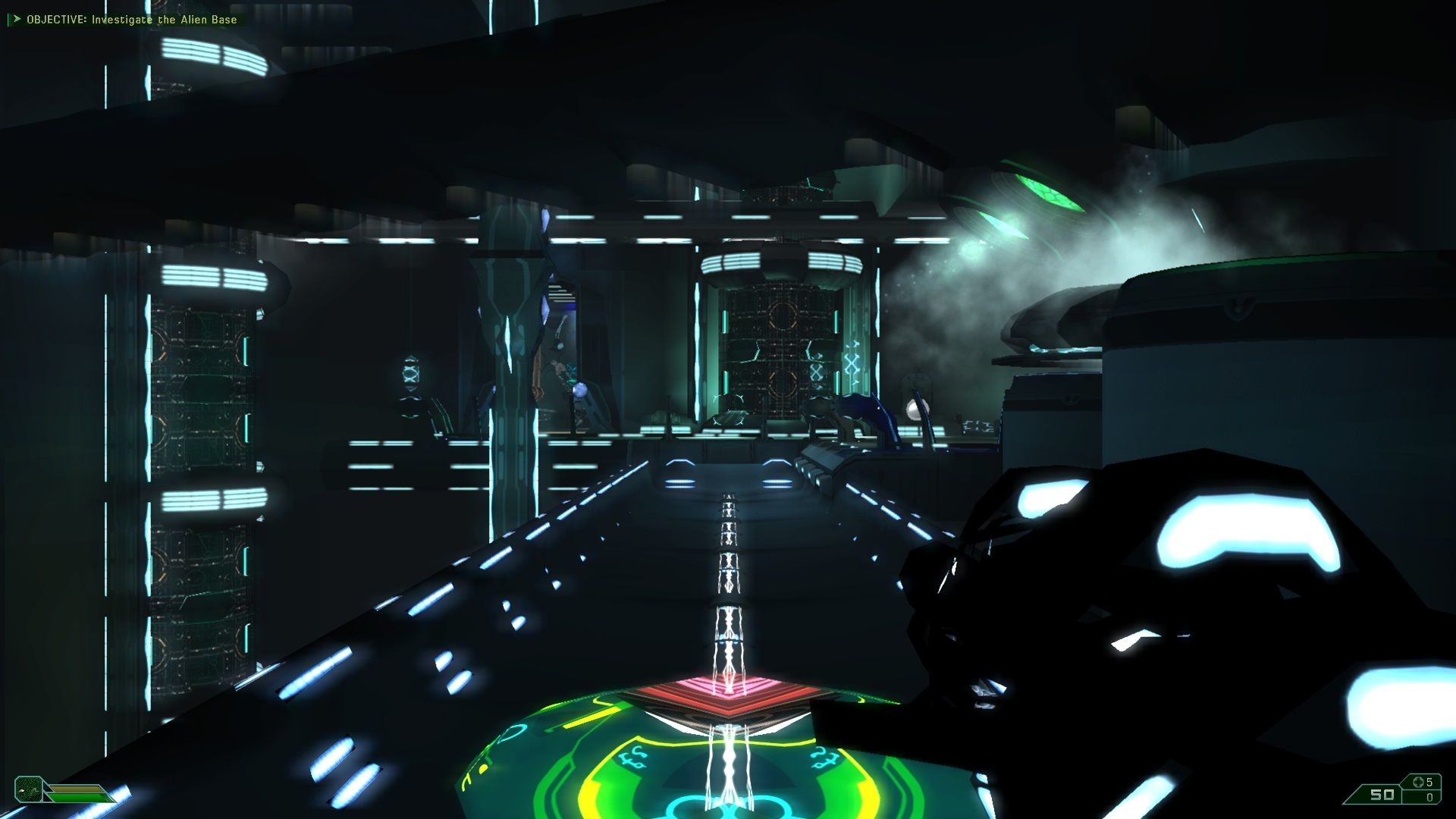 1920x1080 Area-51 Windows Entering alien facilities toward the end of the game.
