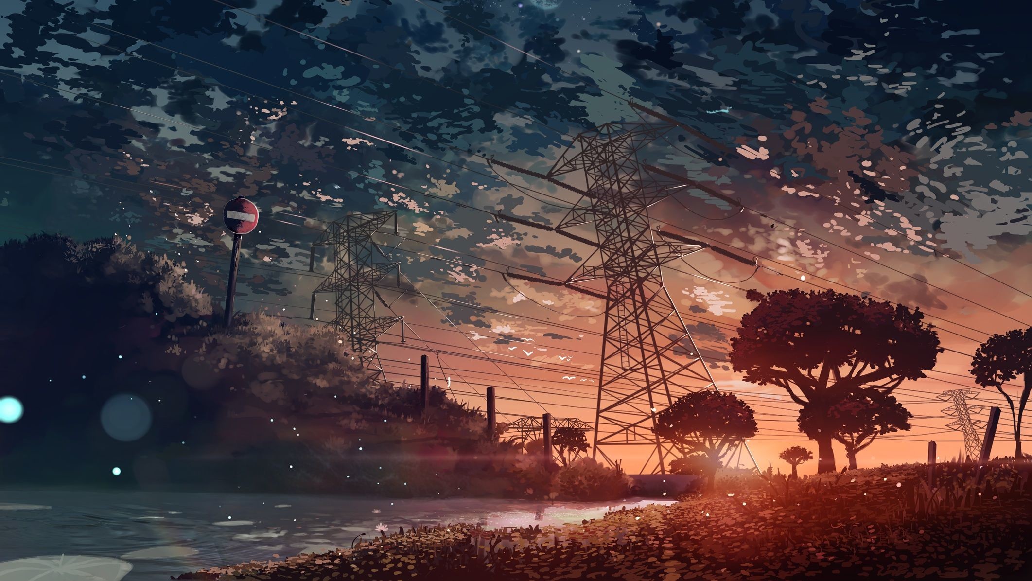 2123x1195 1467x1100 Cityscape City Town Anime Scenery Background Wallpaper | Cities  ...">