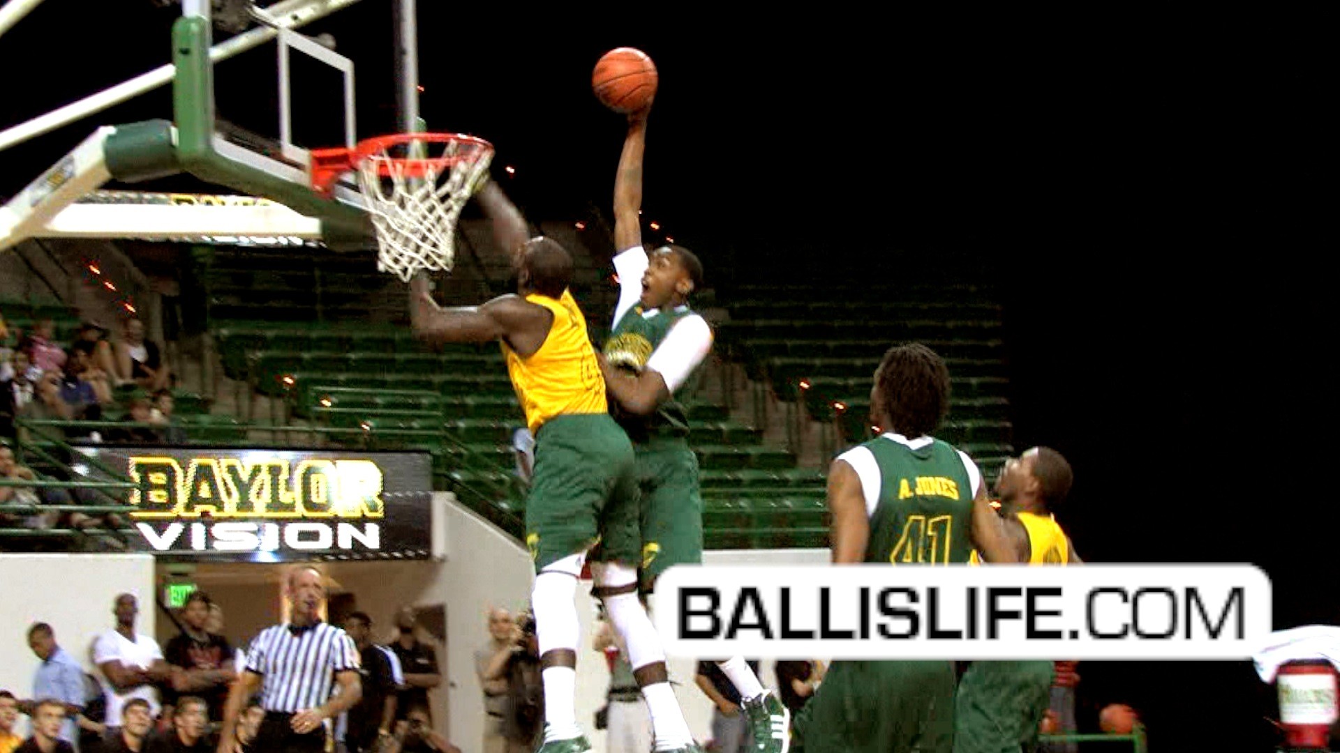 1920x1080 Ballislife | Baylor's Quincy Miller with Poster Dunk