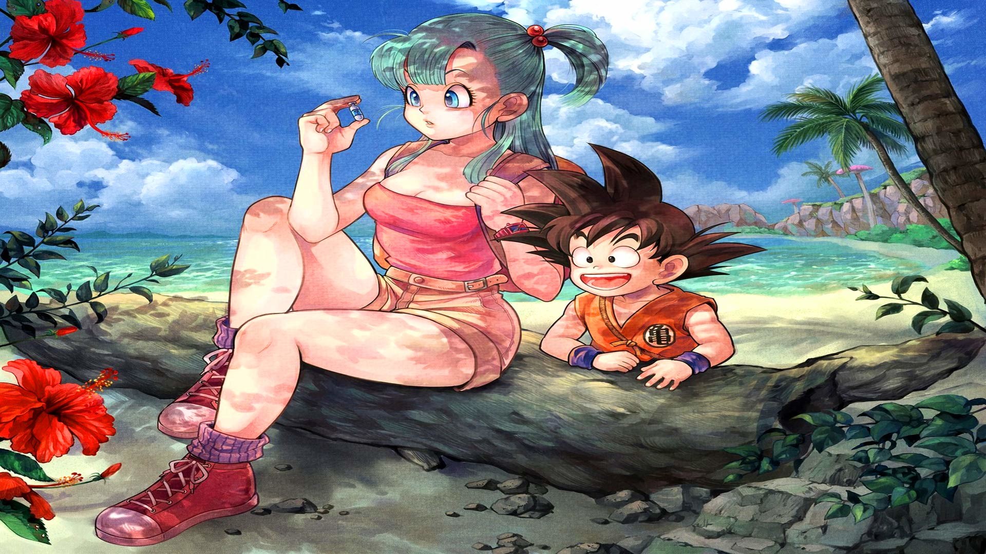 1920x1080 Free Kid Goku And Bulma Wallpapers, Kid Goku And Bulma Backgrounds, Kid Goku  And