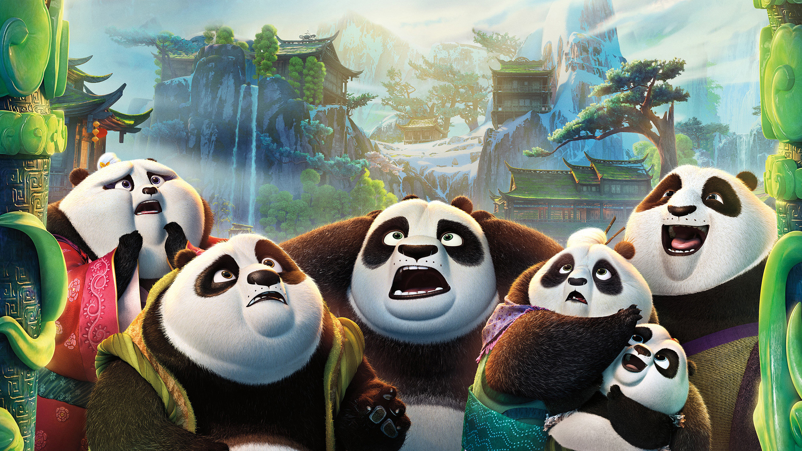 2560x1440 Kung Fu Panda 3 Po Family