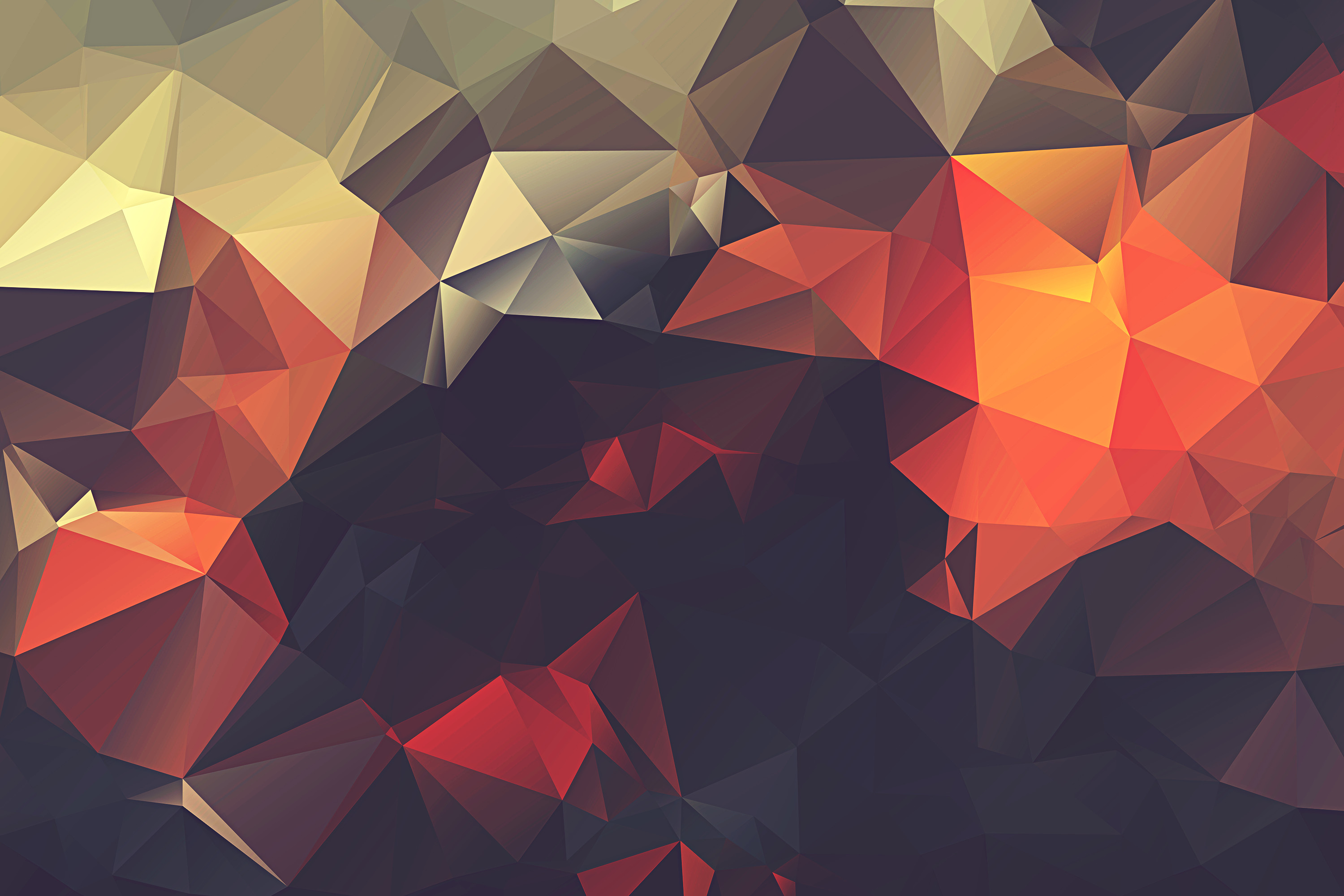 3000x2000 Colorful Low Poly Triangles iPhone 6 HD Wallpaper / iPod .