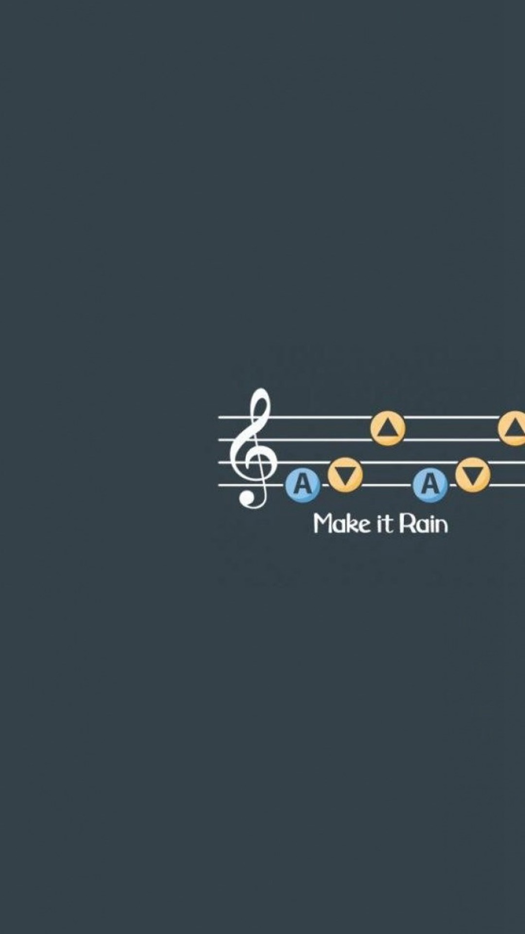 1080x1920 Make It Rain Music Notes Dark Pattern iPhone 6 wallpaper
