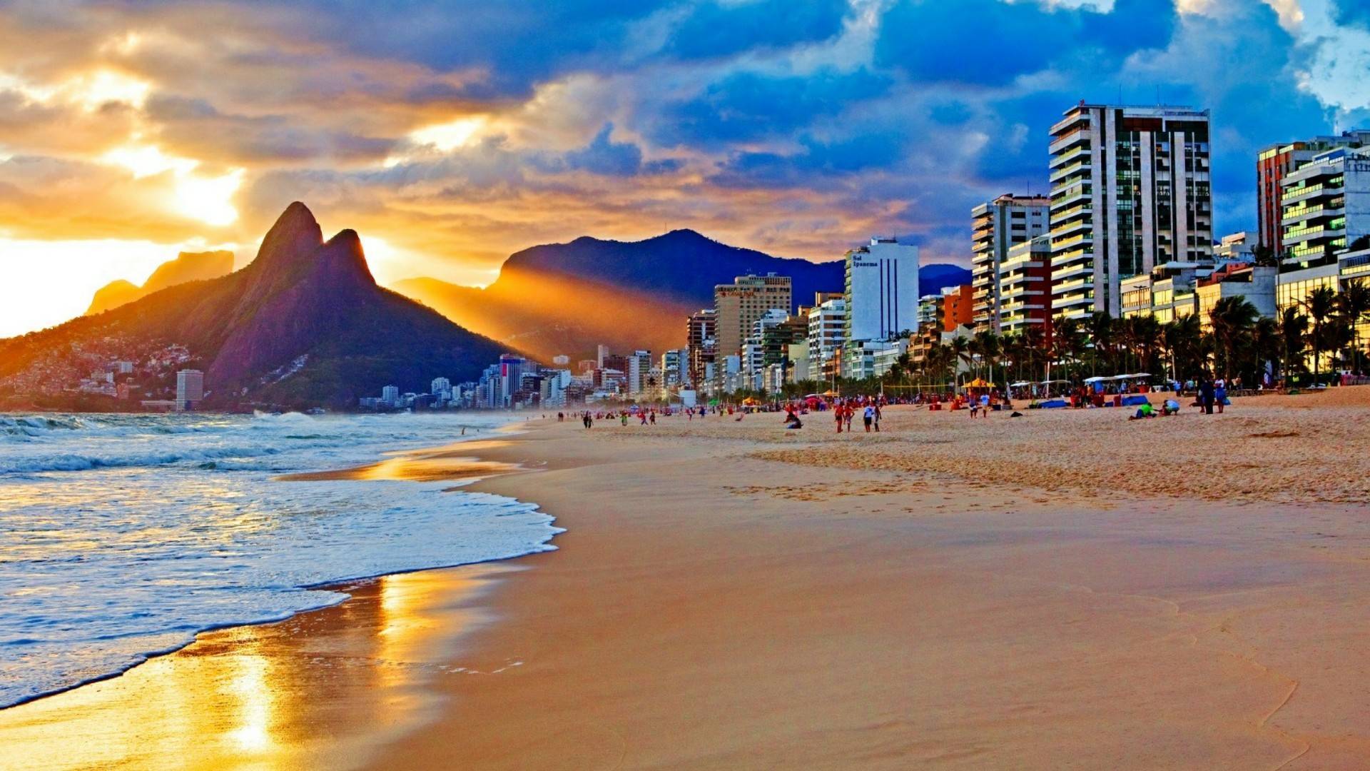 Copacabana beach wallpaper.