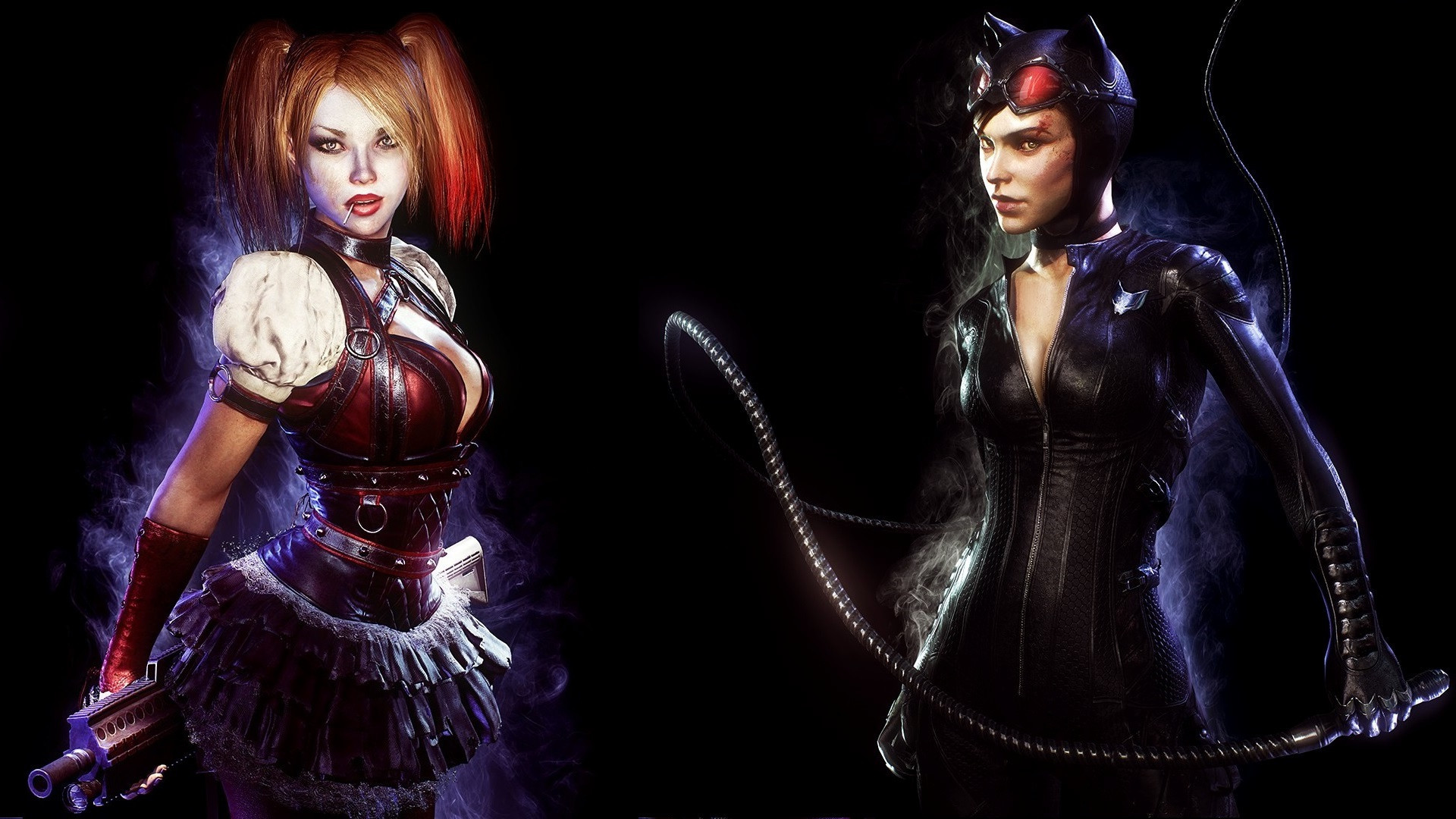 1920x1080 ... Catwoman and Harley Quinn - Arkham Knight 5 by solarnova1101