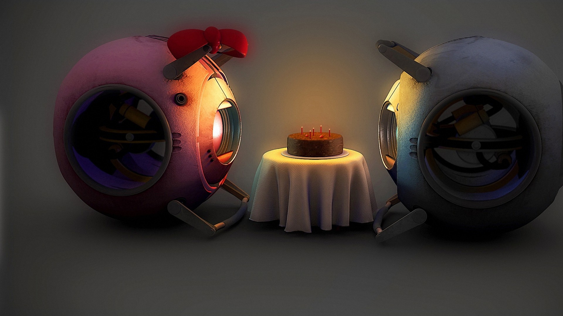 1920x1080 cake artwork portal video game