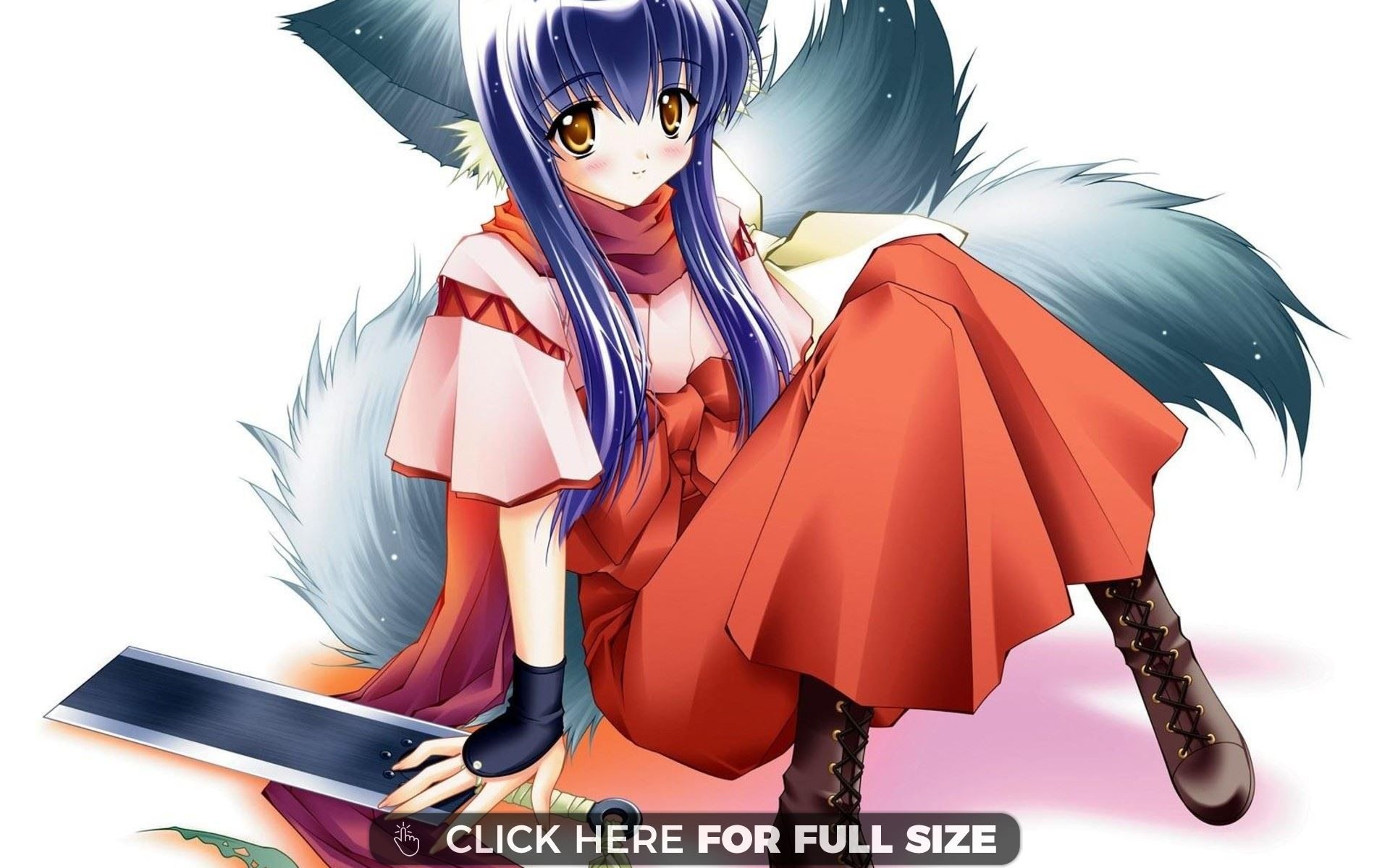 1920x1200 Anime Wolf Girl wallpaper