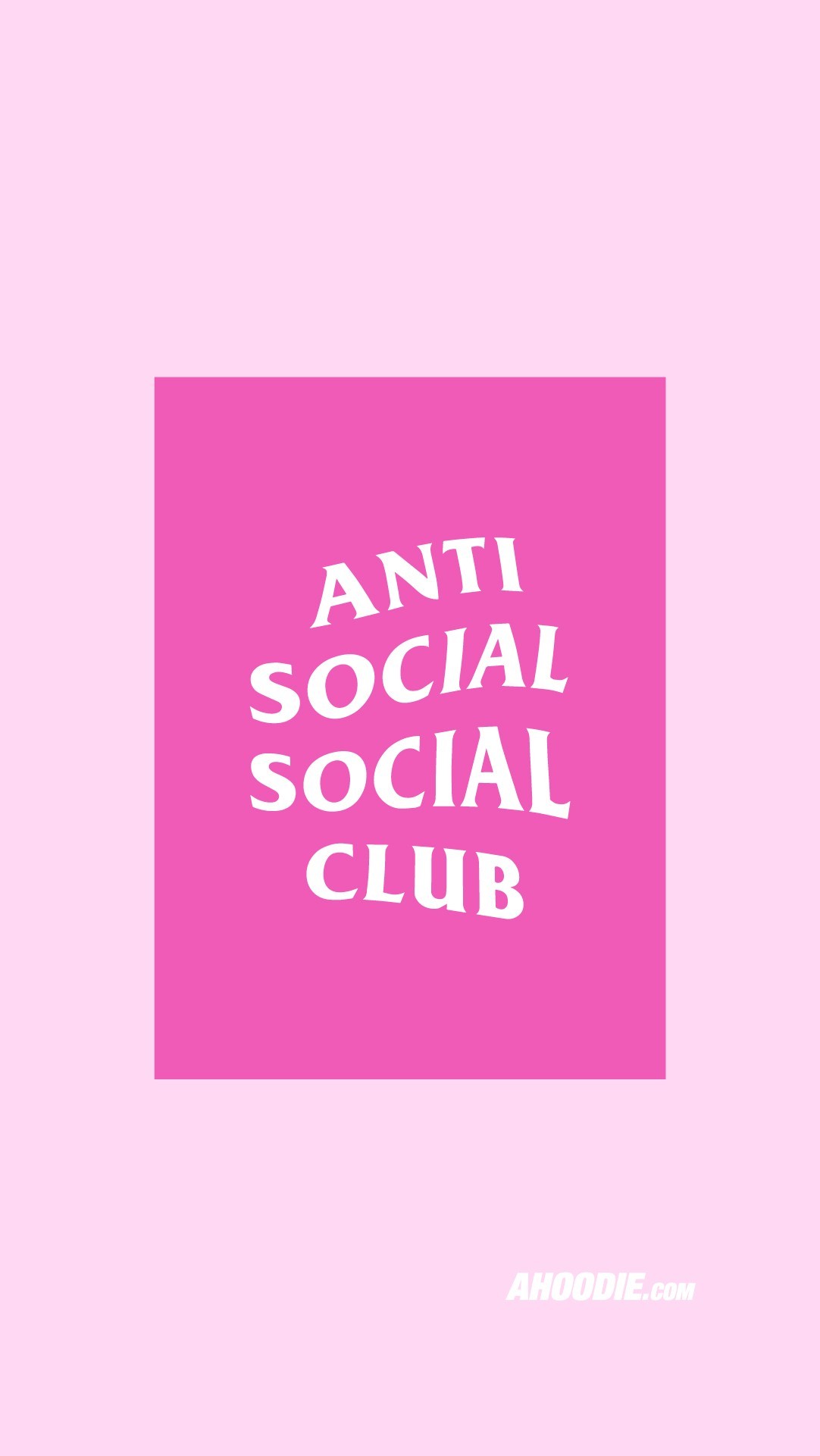 1082x1921 Anti Social Social Club pink wallpaper ...