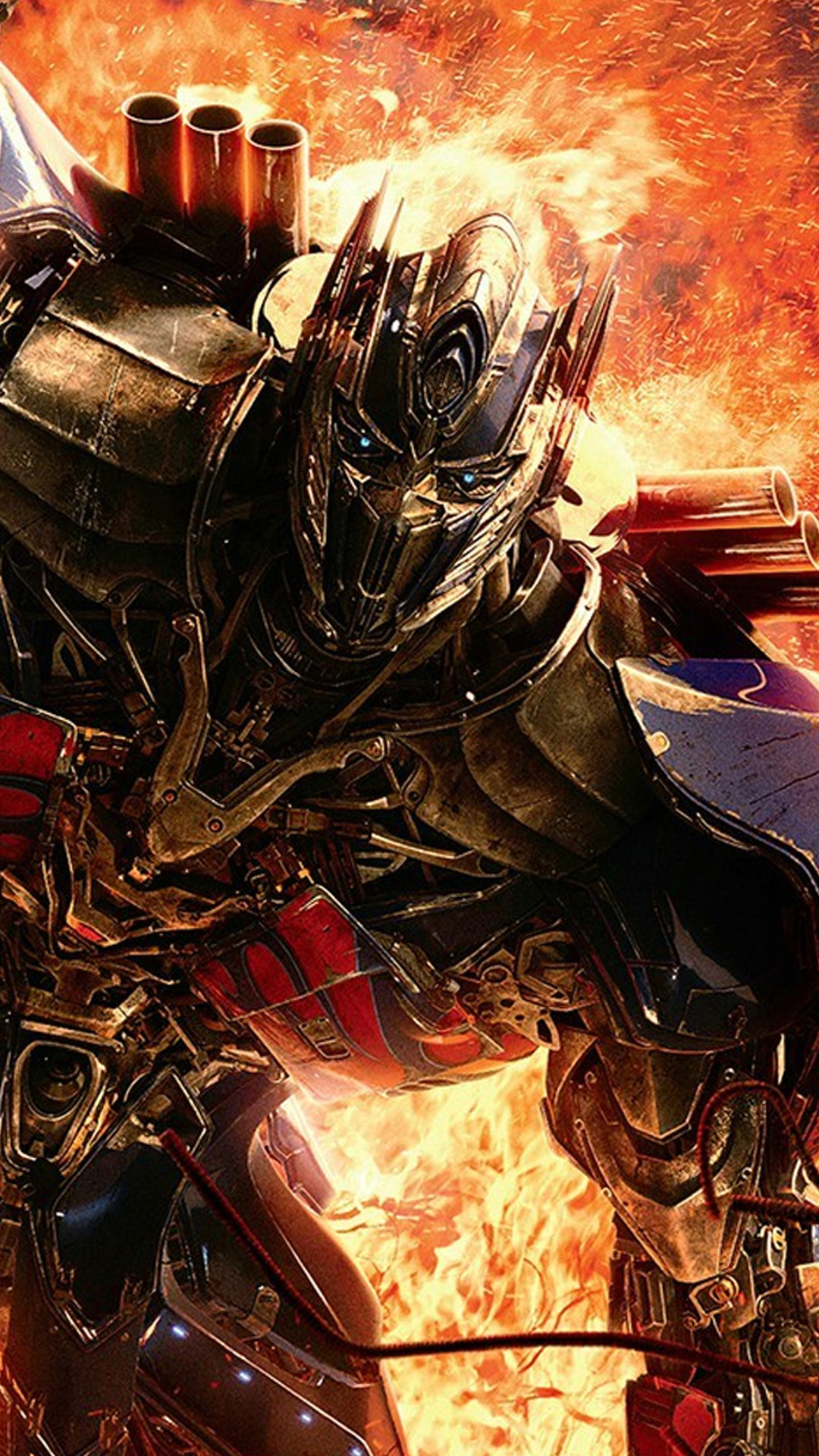 1080x1920 Optimus Prime Transformers Age Of Extinction Fire Android Wallpaper ...