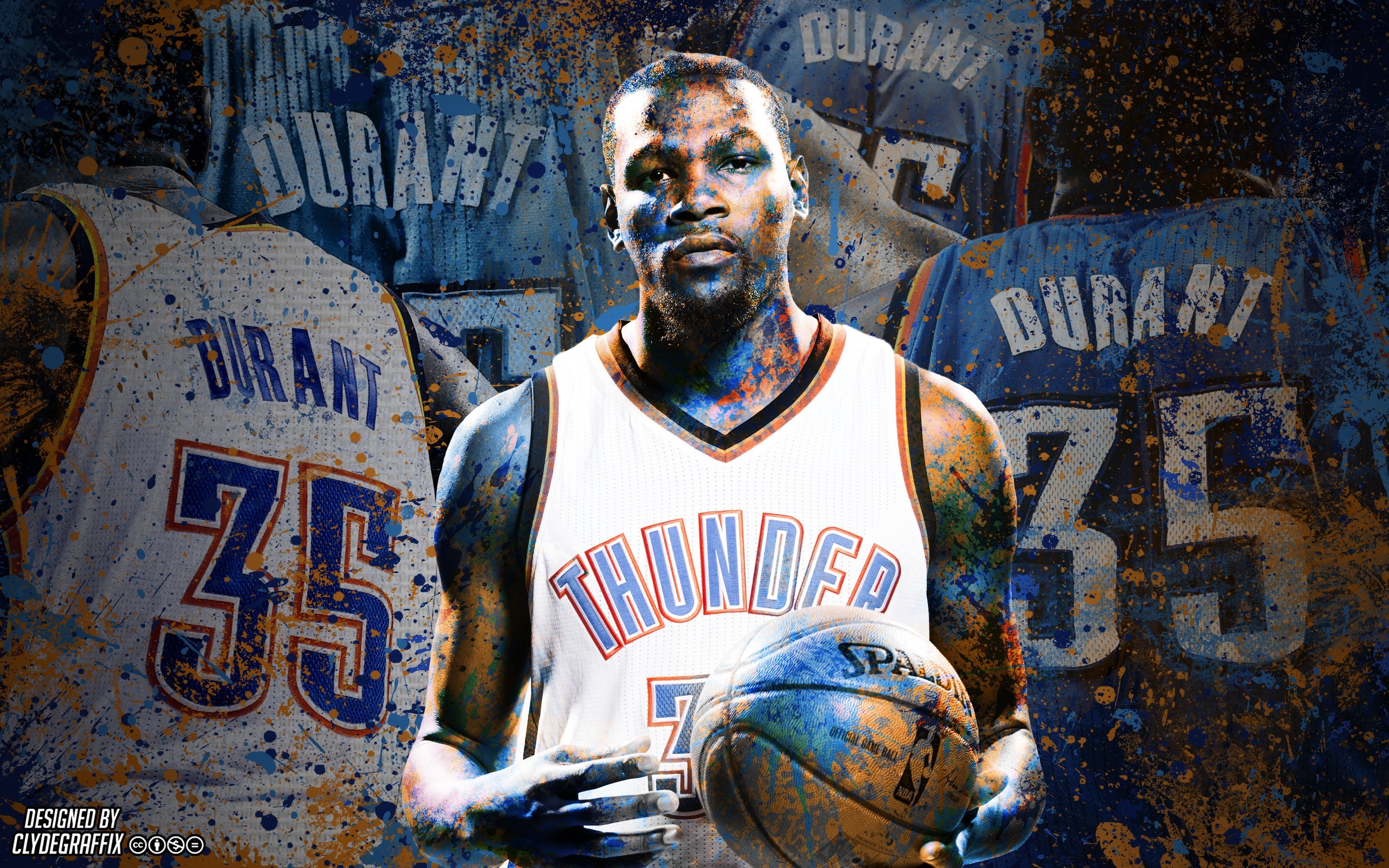 2880x1800  Kevin Durant | Painted | Wallpaper by ClydeGraffix on DeviantArt