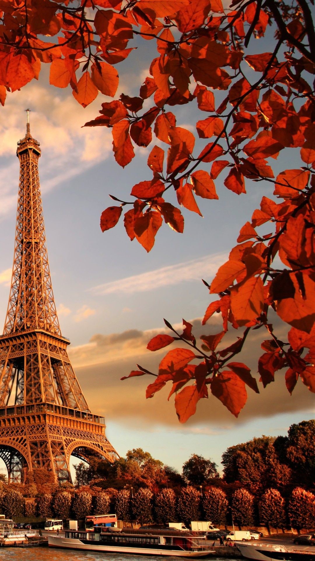 1080x1920 Eiffel tower in autumn france paris Apple iPhone 6 hd wallpapers available  for free download.