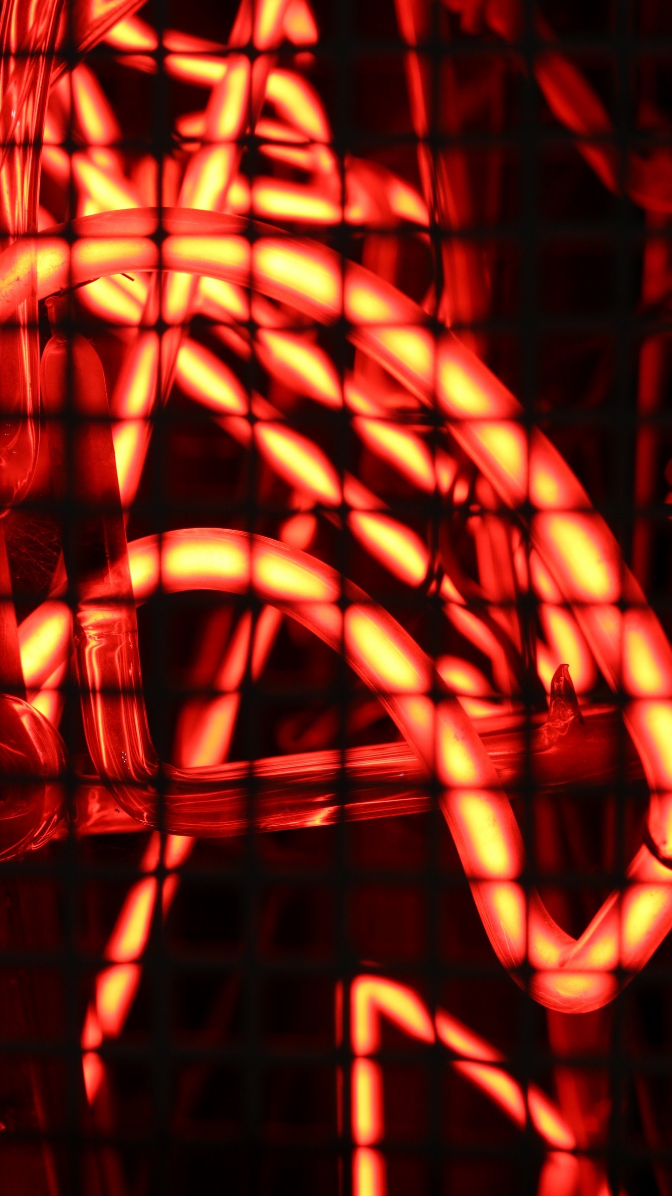 1350x2400  Wallpaper neon, lights, lattice, mesh