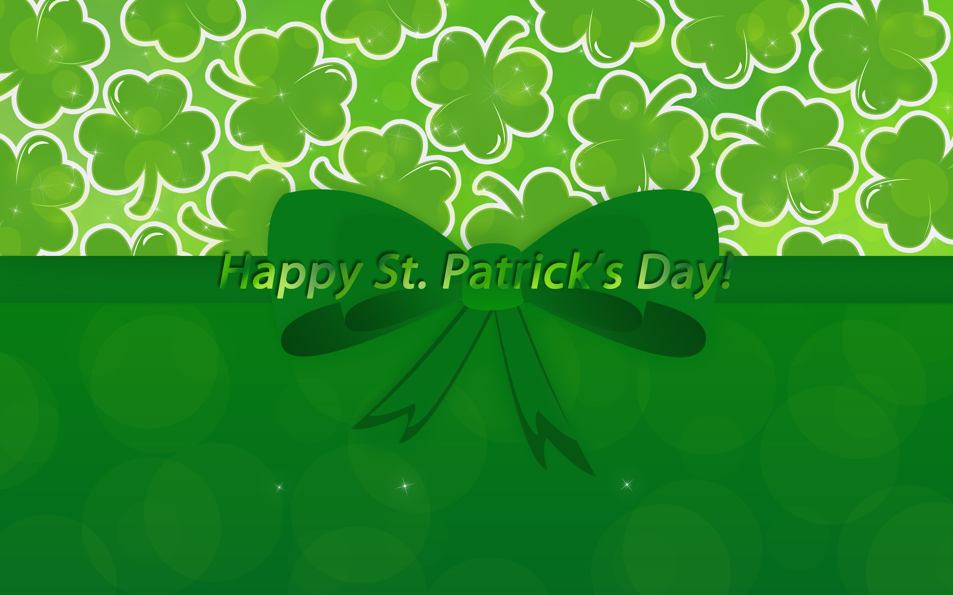 1920x1200 Holiday - St. Patrick's Day Clover Green Wallpaper