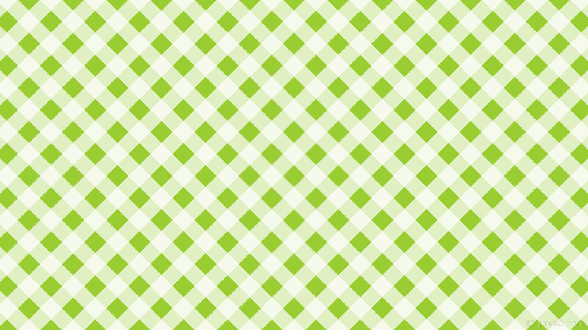 1920x1080 wallpaper striped green gingham checker white yellow green #9acd32 #ffffff  135Â° 51px