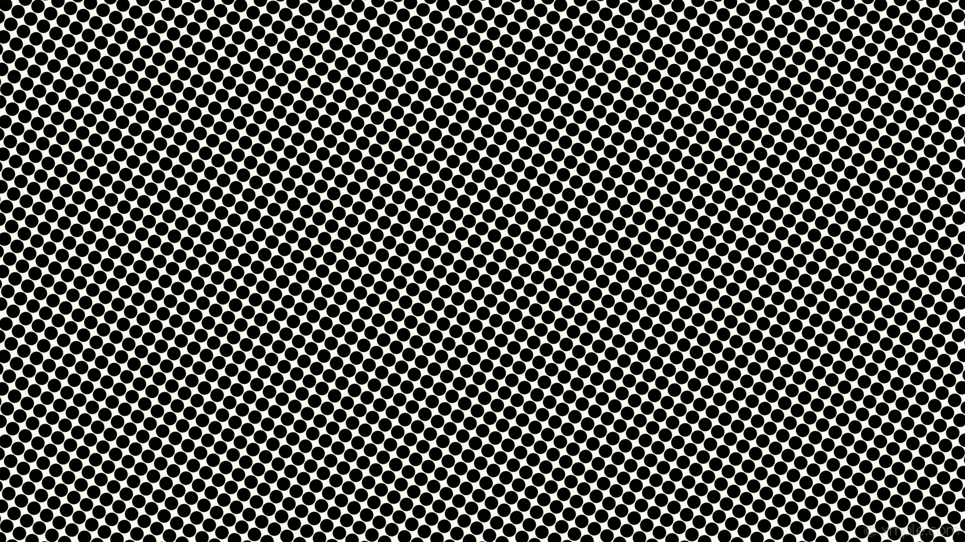 1920x1080 wallpaper polka dots spots black white floral white #fffaf0 #000000 240Â°  27px 29px