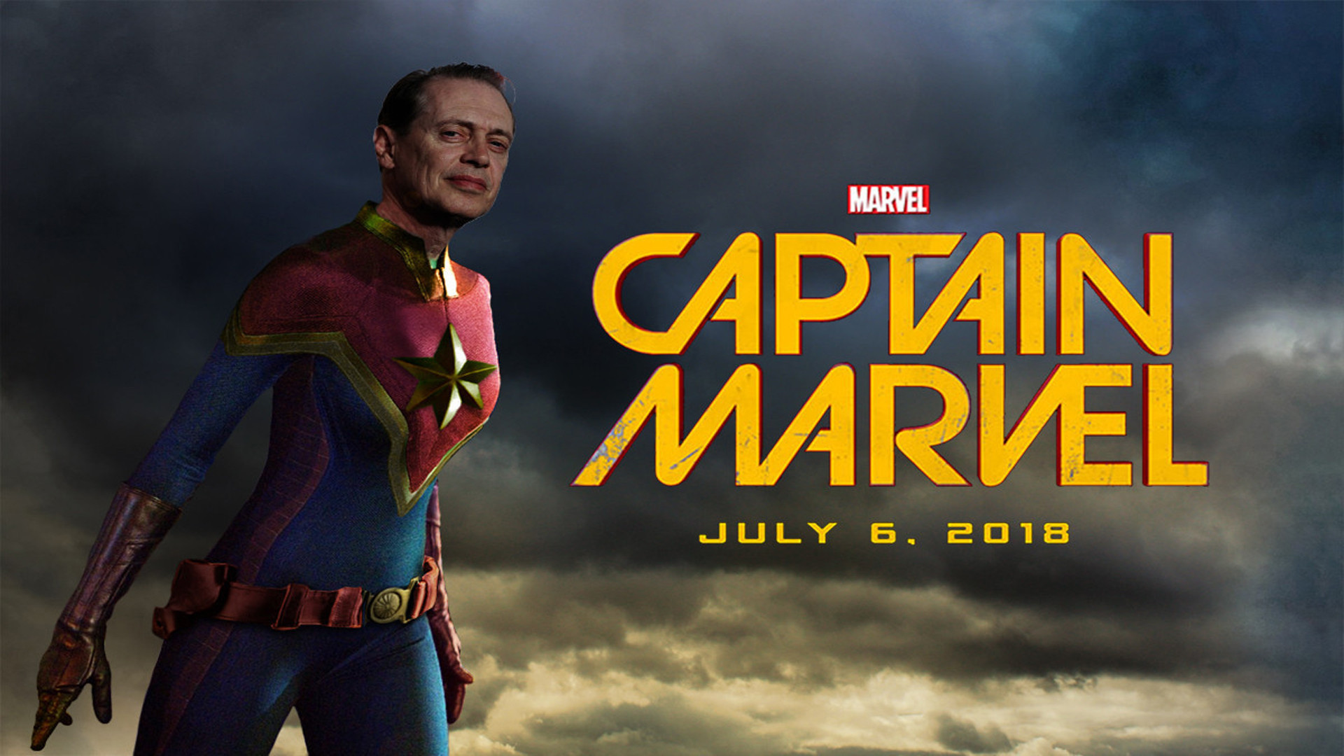 1920x1080 Steve Buscemi as Captain Marvel (A collaboration with u/redw04 & myself,  from r/marvelstudios) [] ...