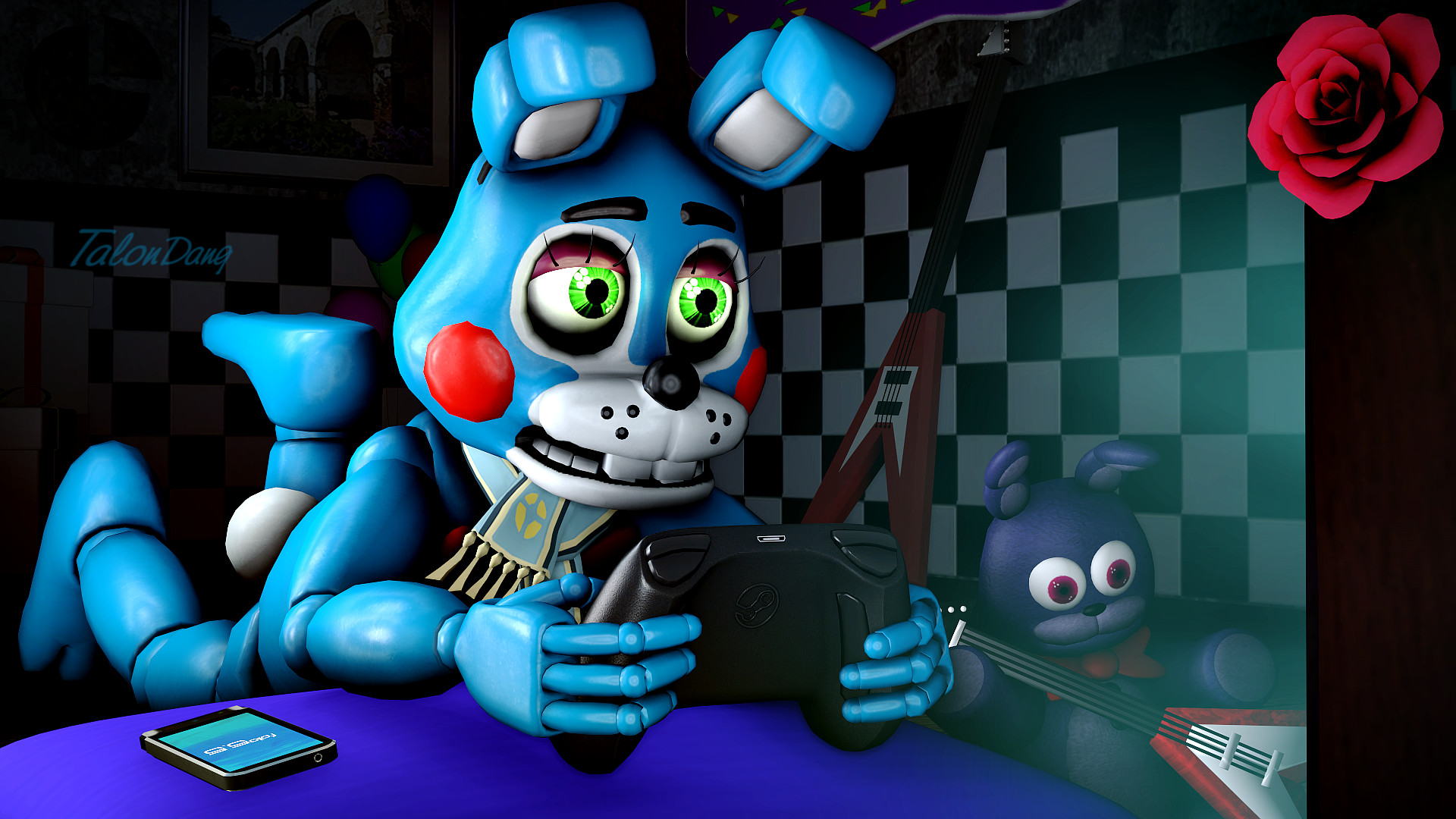 Картинка бонни из fnaf 2