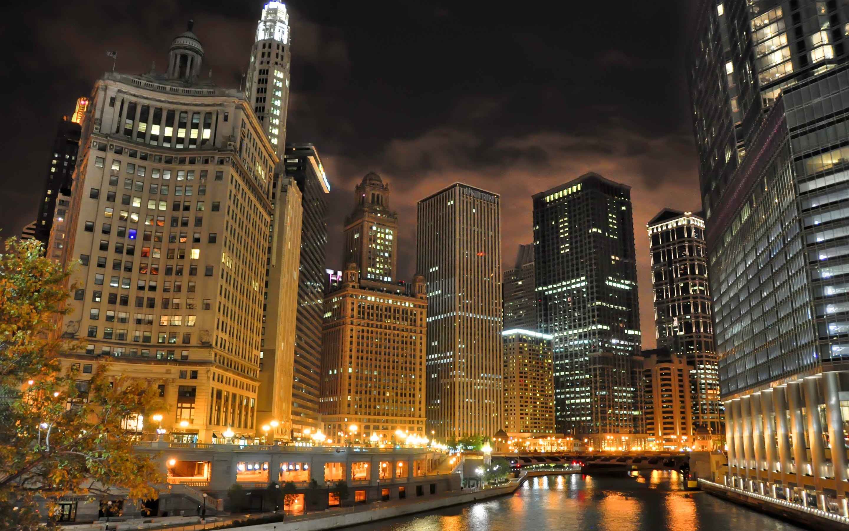 2880x1800 4K HD Wallpaper: Chicago Downtown