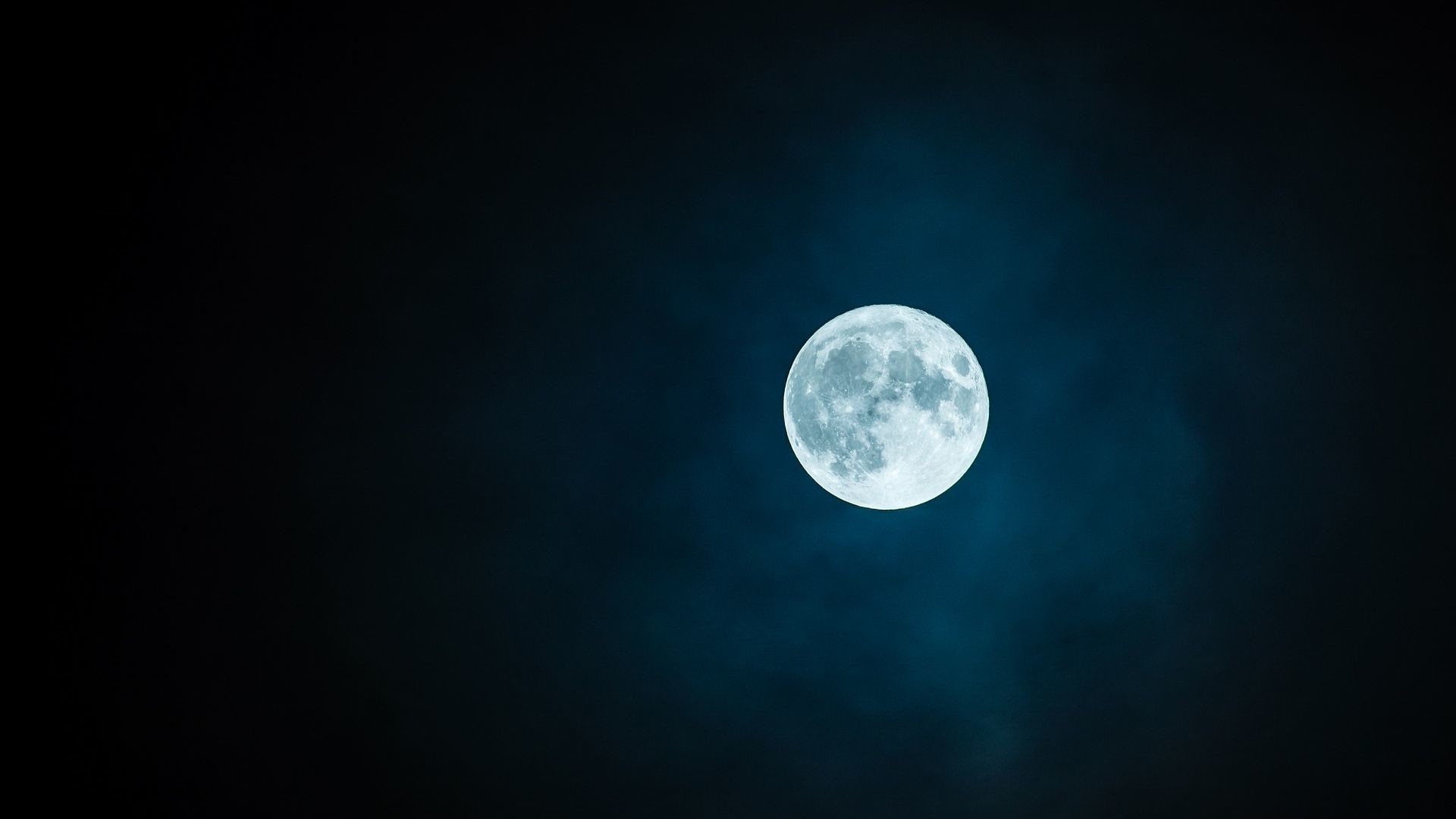 1920x1080 Full Moon Night Sky