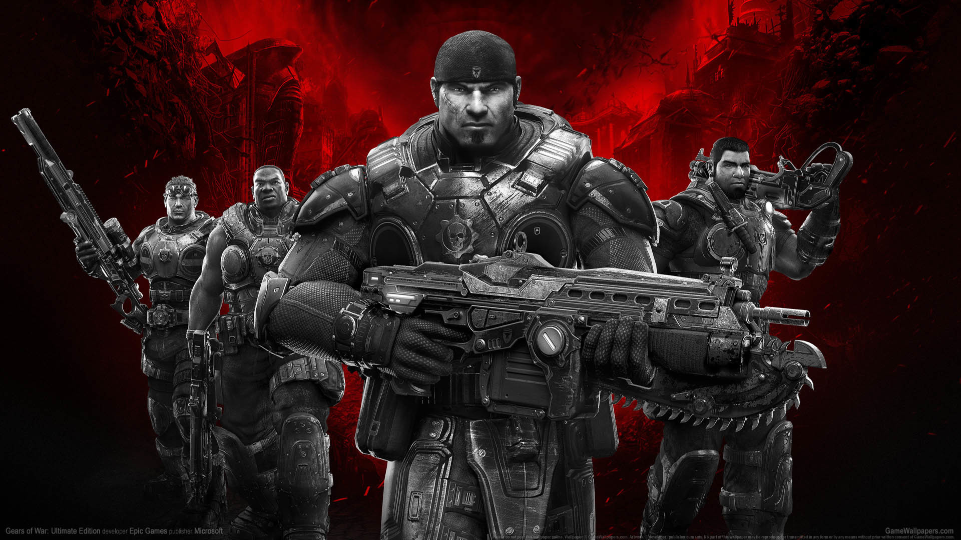 1920x1080 ... Gears of War: Ultimate Edition wallpaper or background 01