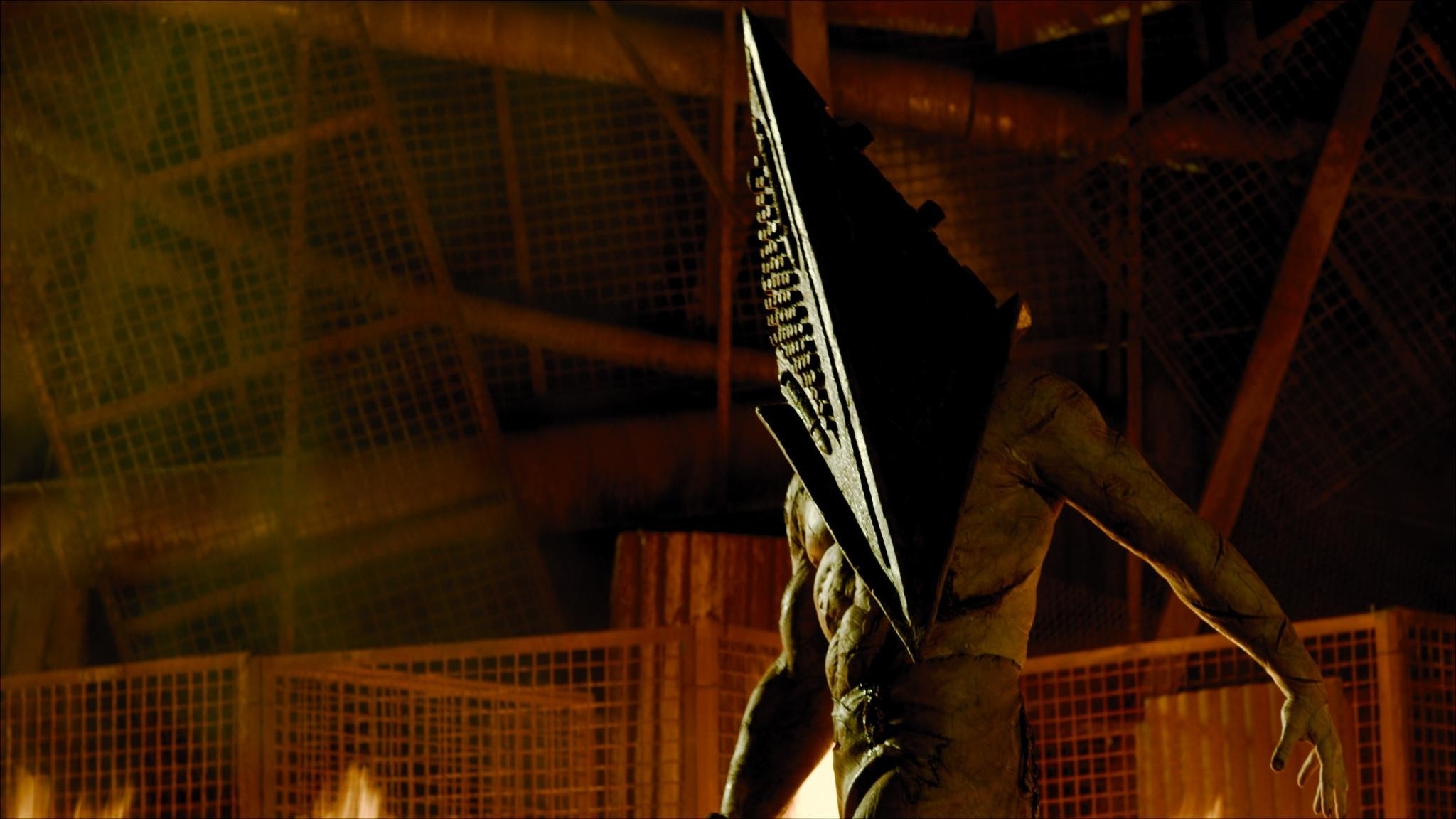 2048x1152 Red Pyramid Thing wallpaper, Pyramid Head/Red Pyramid Thing after saving  Heather in "
