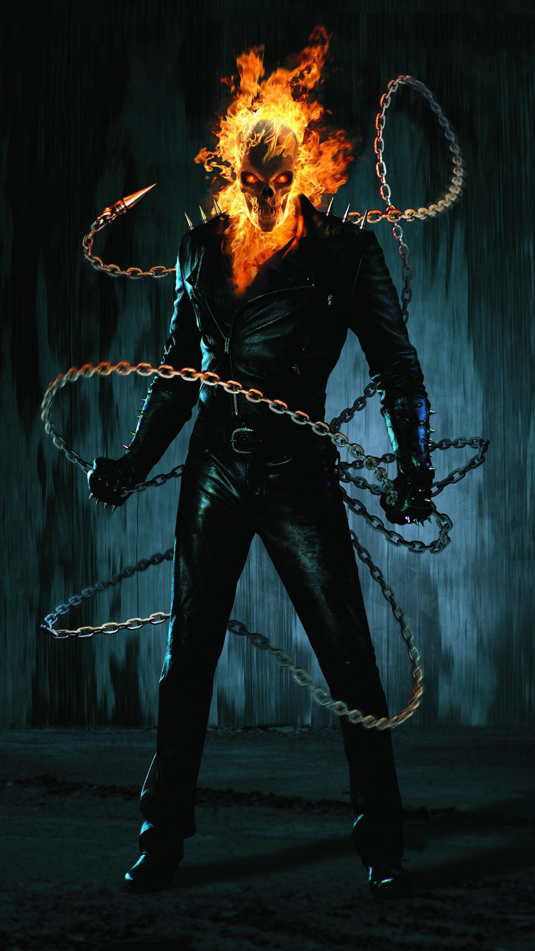 1080x1920 Ghost Rider chains htc one wallpaper