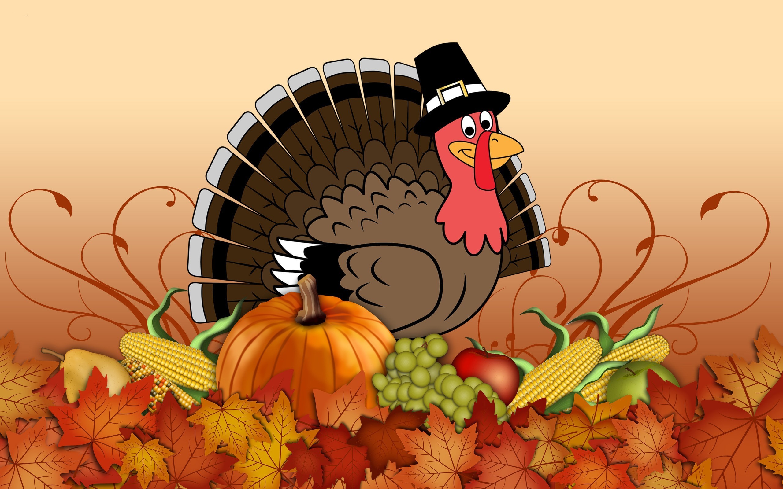 Funny Thanksgiving Desktop Wallpaper.