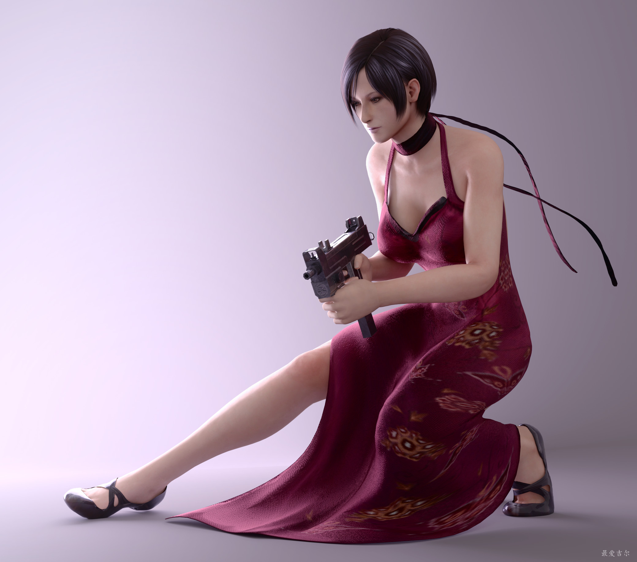 Photorealistic Ada Wong RE4 wallpaper 2500x1500 px by push-pulse