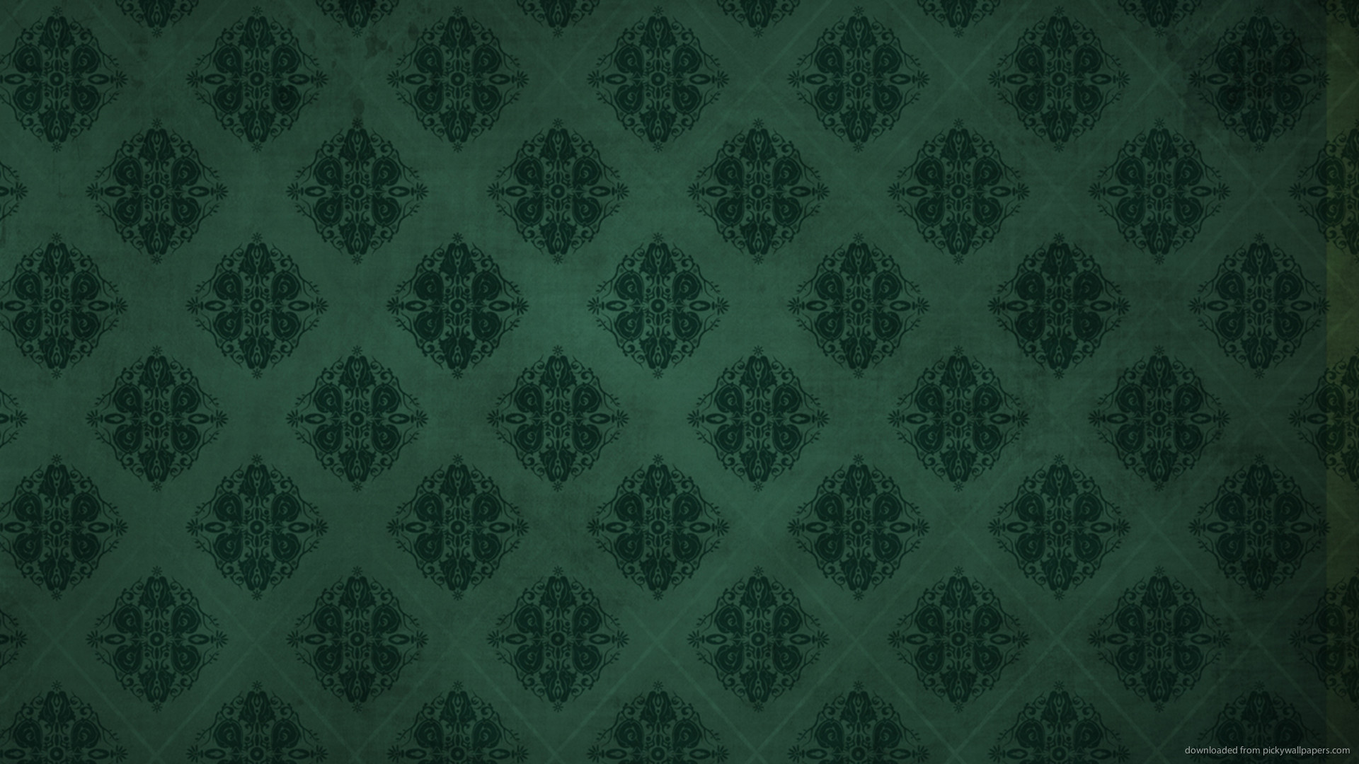 1920x1080 Dark Green Rhombus Pattern picture
