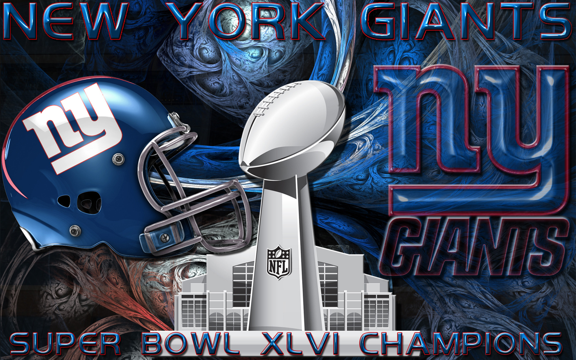2000x1251 New York Giants Super Bowl XLVI Champions Wallpaper Alternate Version  