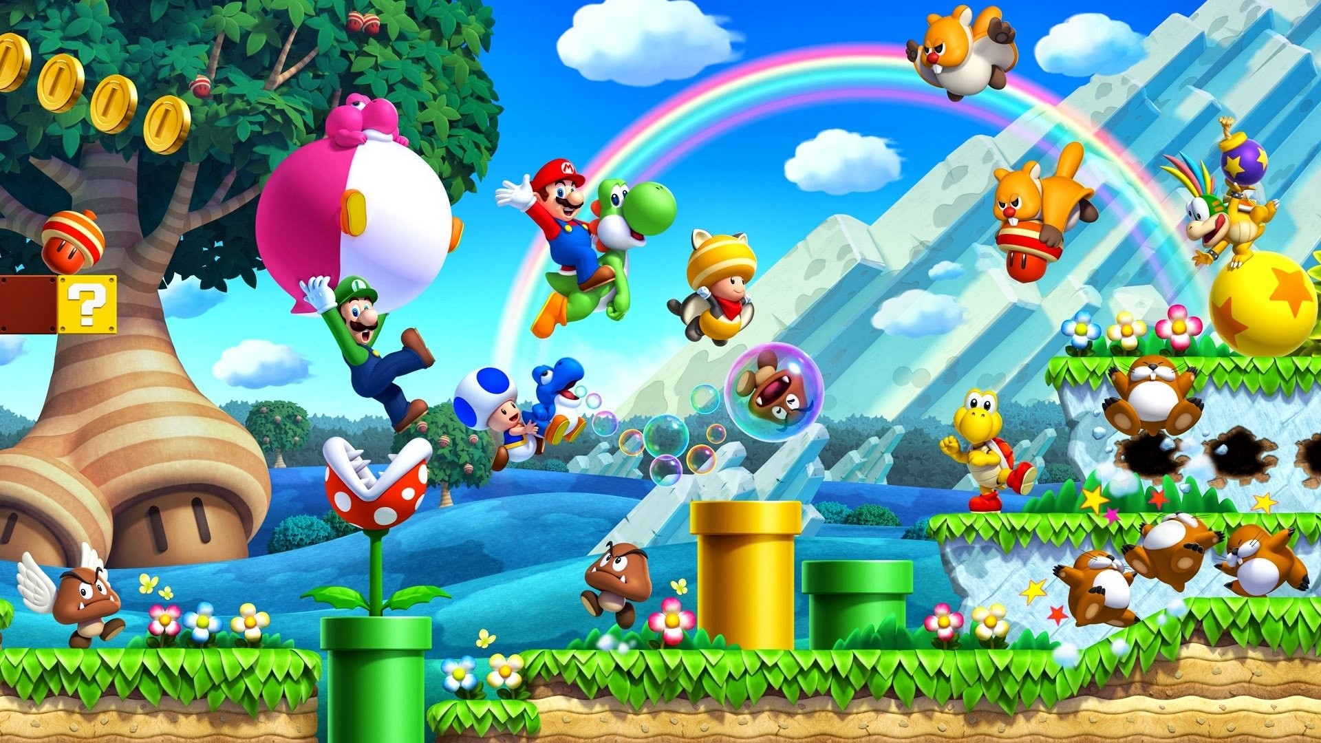1920x1080 HD Wallpaper | Background ID:610486.  Video Game New Super Mario  Bros.