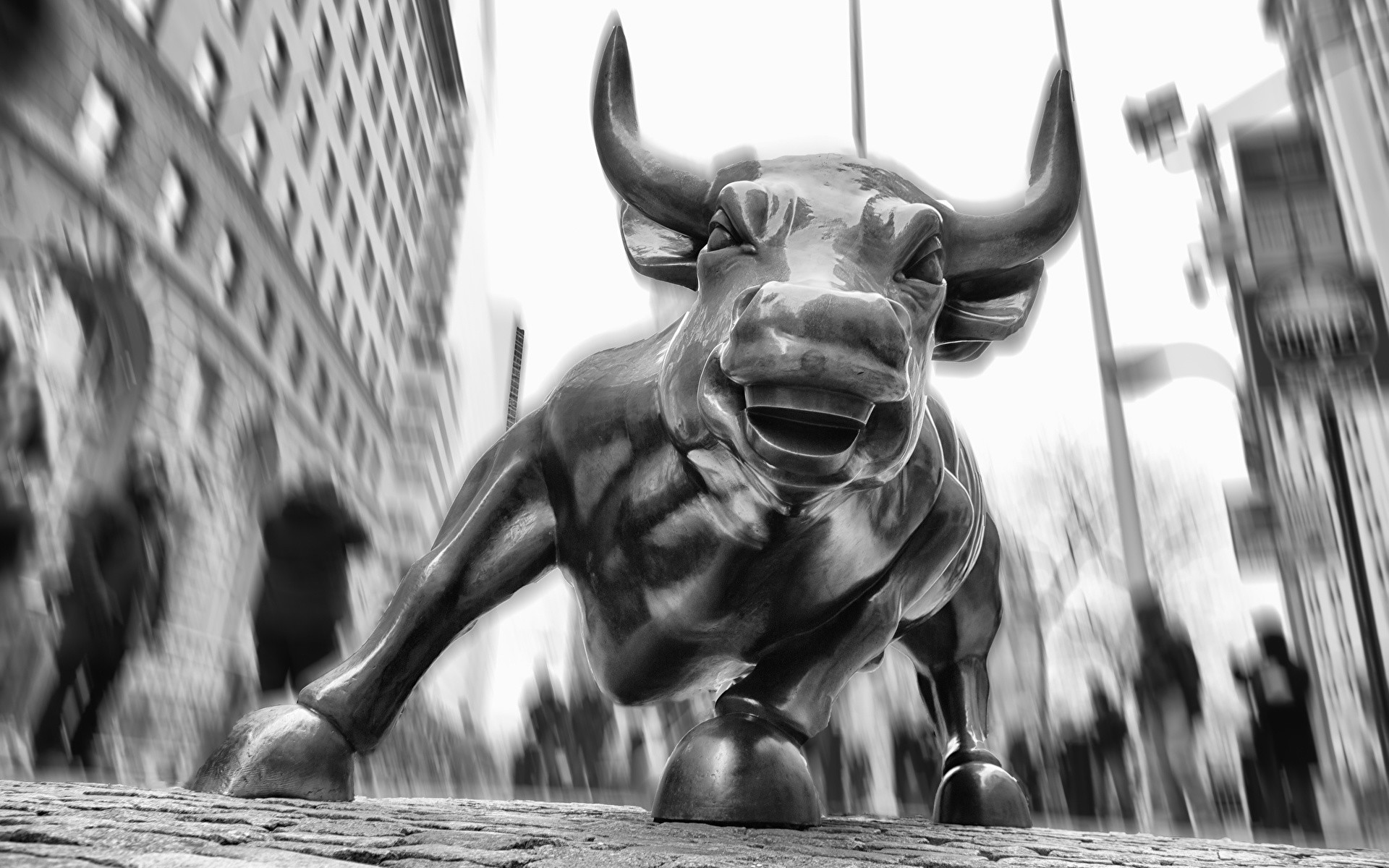 1920x1200 Images New York City Bulls Wall Street Cities 