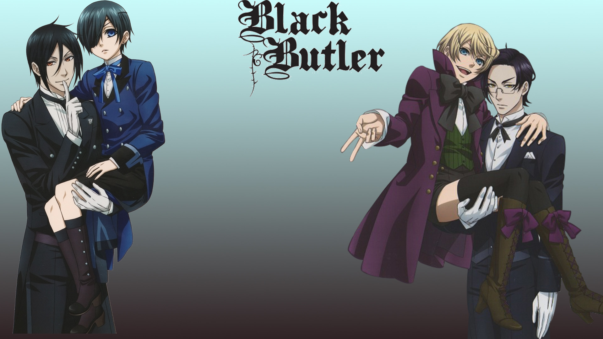 1920x1080  Anime - Black Butler Alois Trancy Sebastian Michaelis Ciel  Phantomhive Claude Faustus Wallpaper