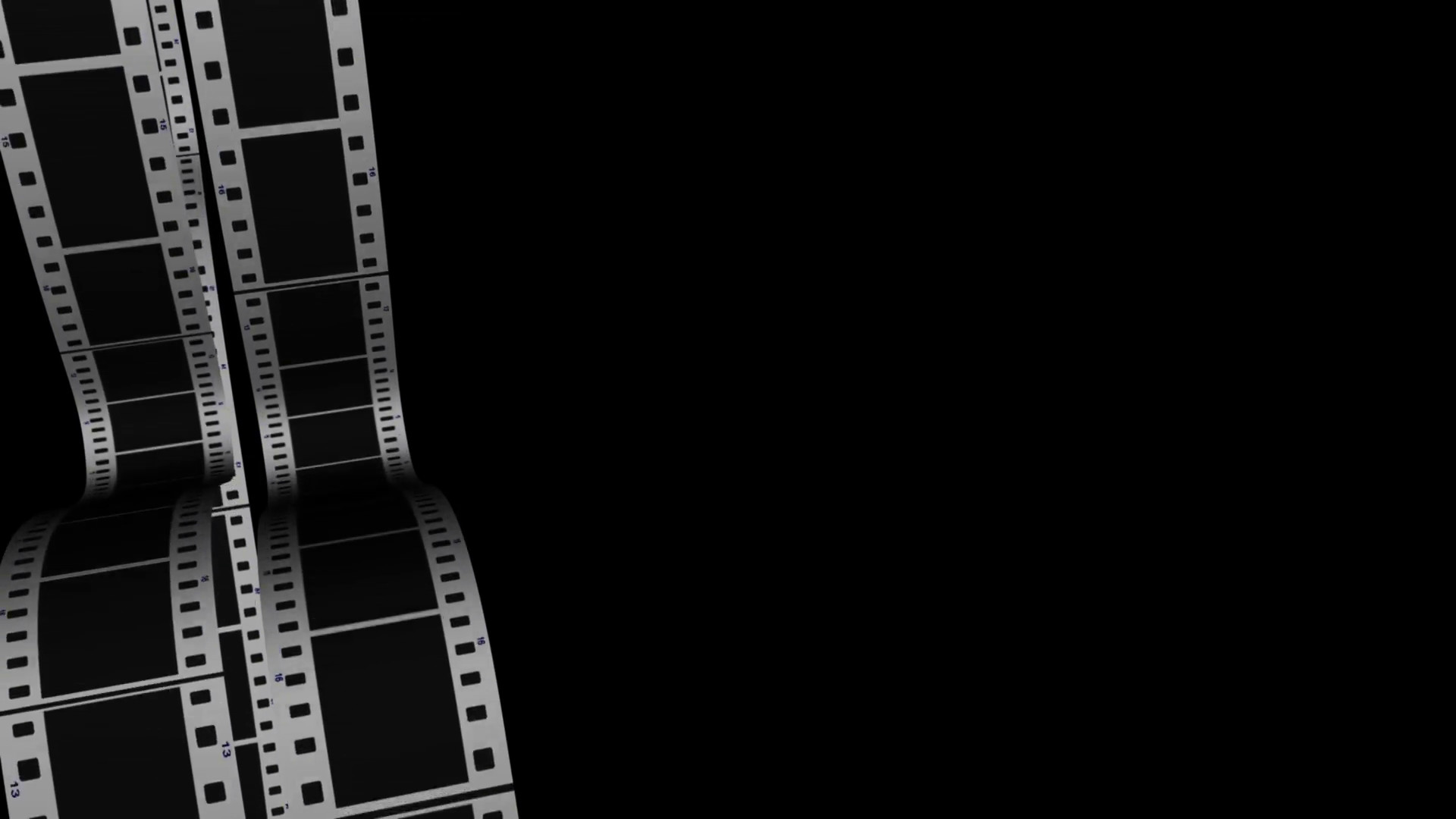 1920x1080 Scrolling Film Strip 3 Transparent Alpha Channel Loop